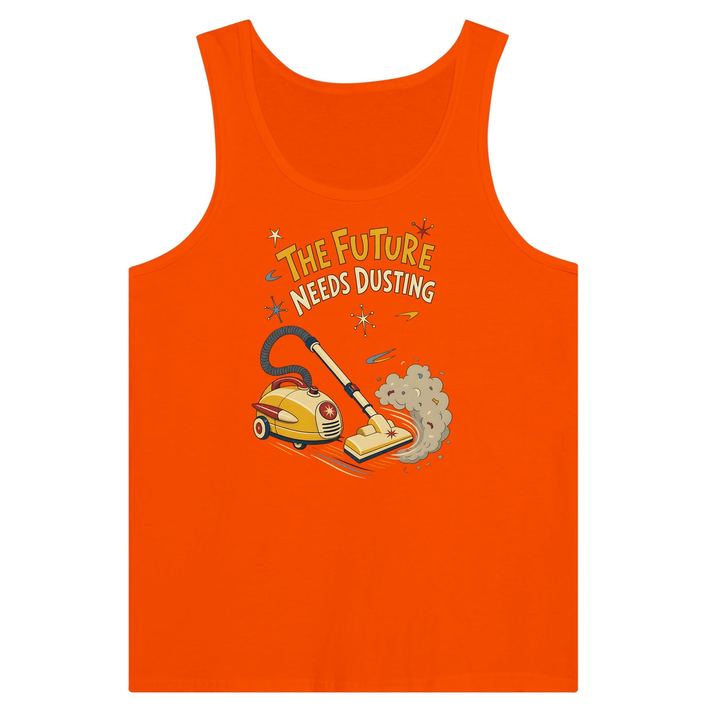 The Future Needs Dusting Premium Unisex Tank Top — product view 7