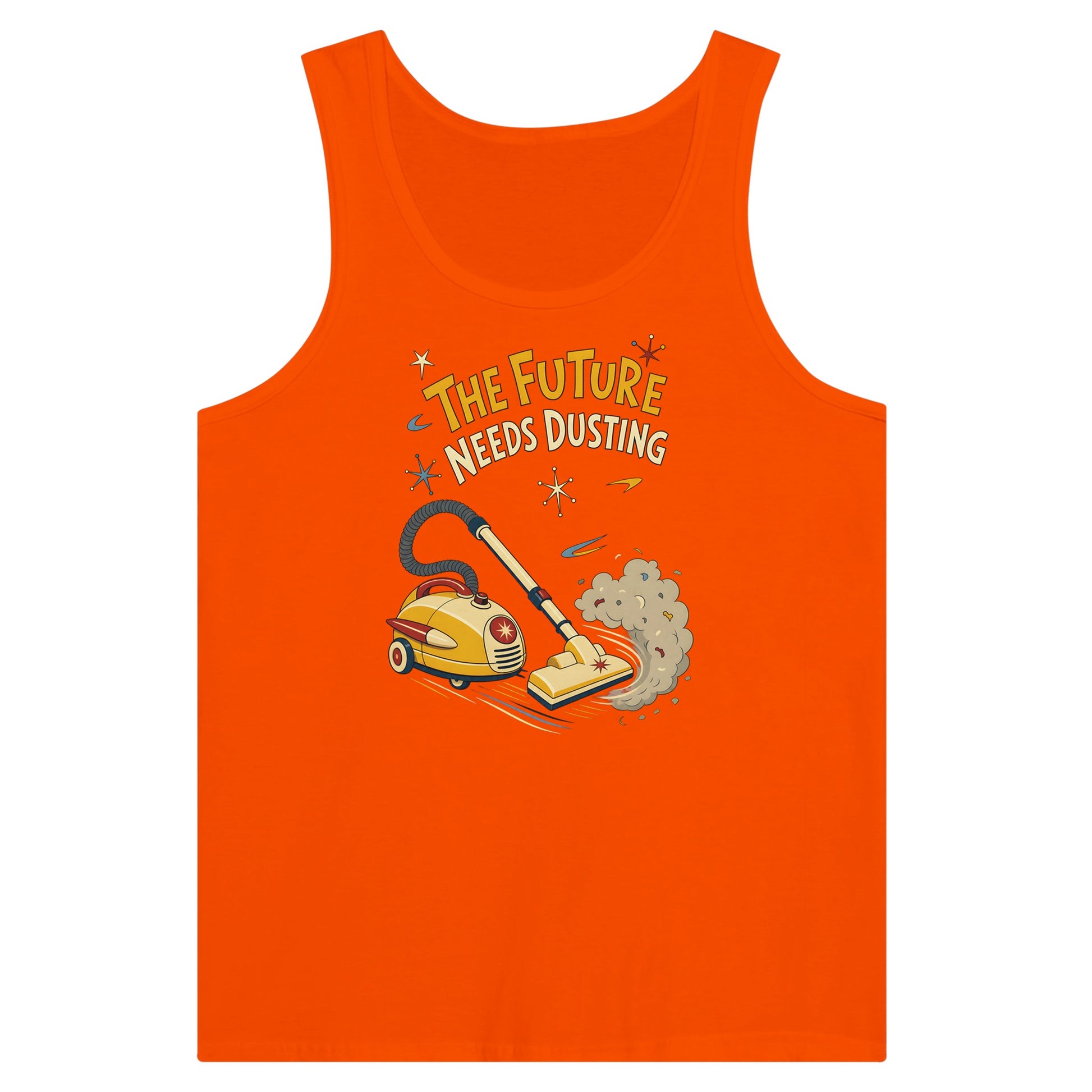 The Future Needs Dusting Premium Unisex Tank Top — product view 7