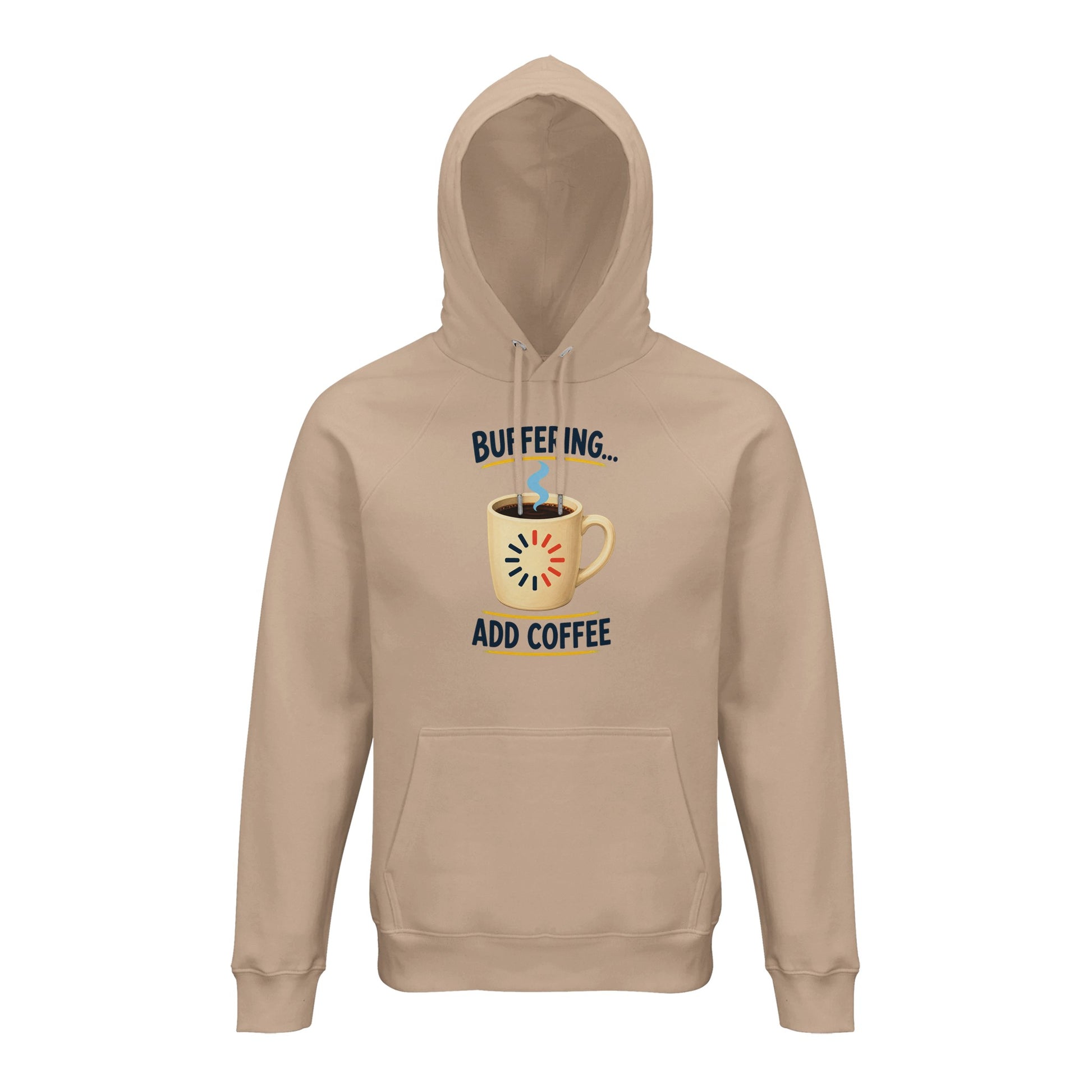 Buffering Brew — Add Coffee Tech Graphic Hoodie — product view 5