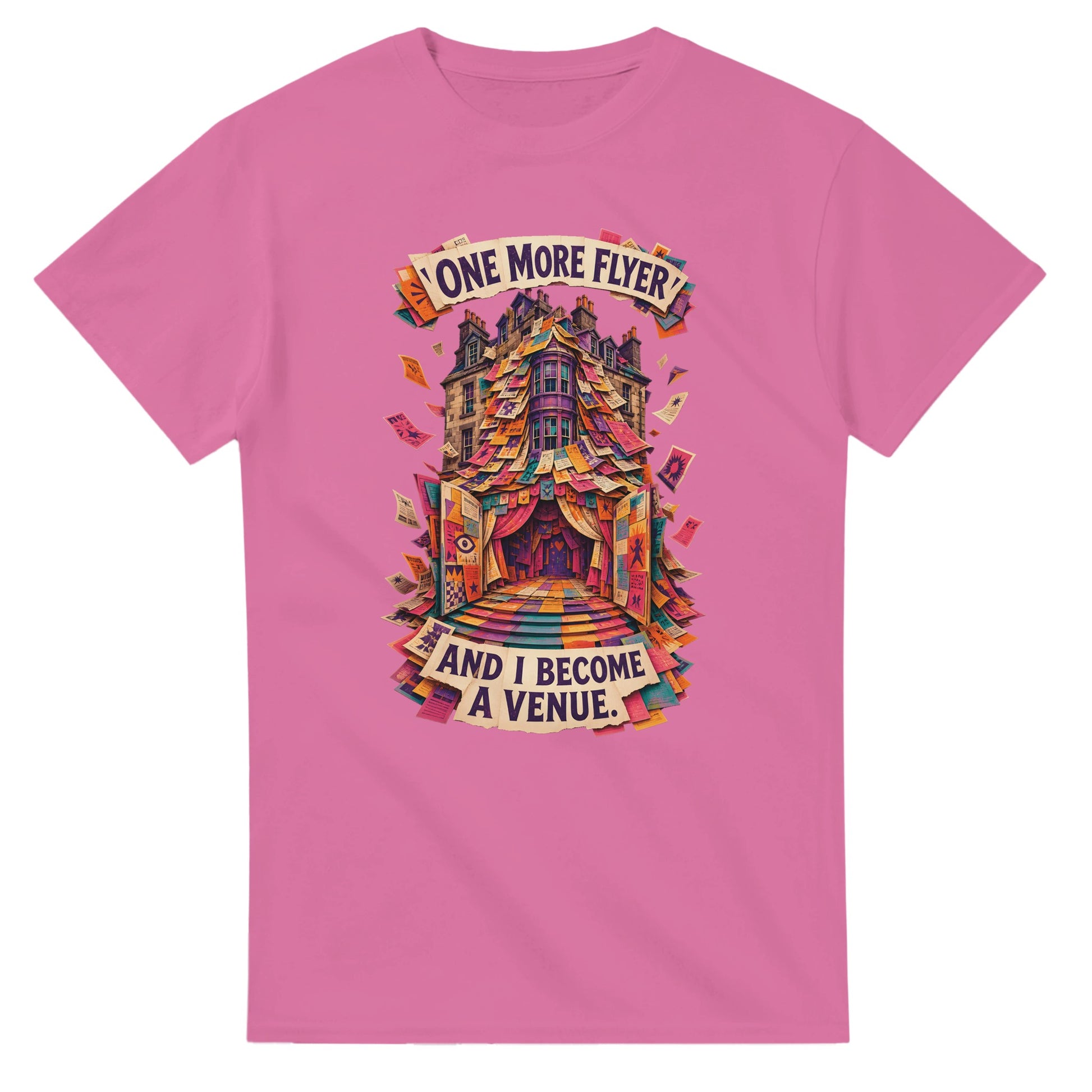 One More Flyer and I Become a Venue T-shirt — product view 4