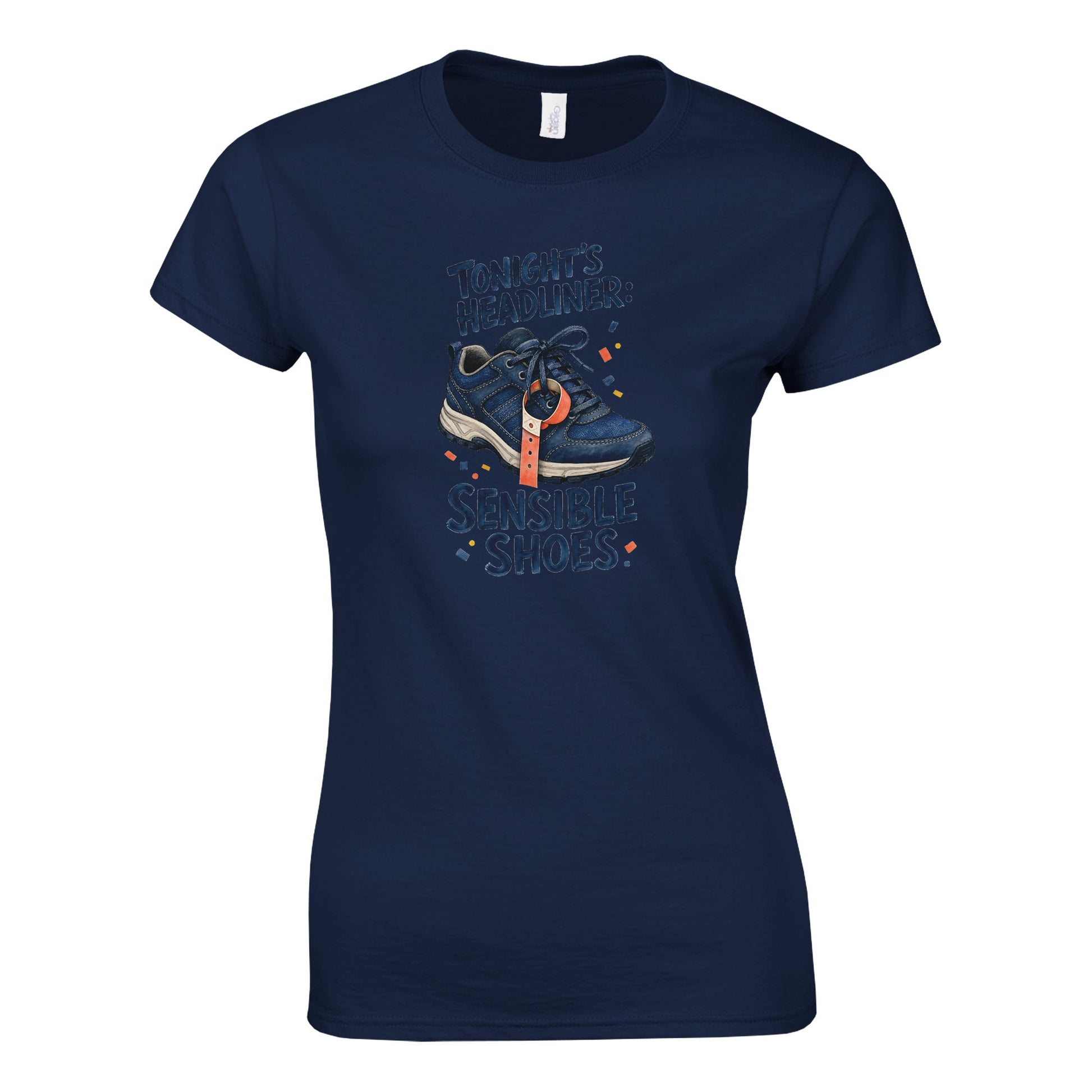 Tonight's Headliner: Sensible Shoes Concert Women's T-shirt — product view 8