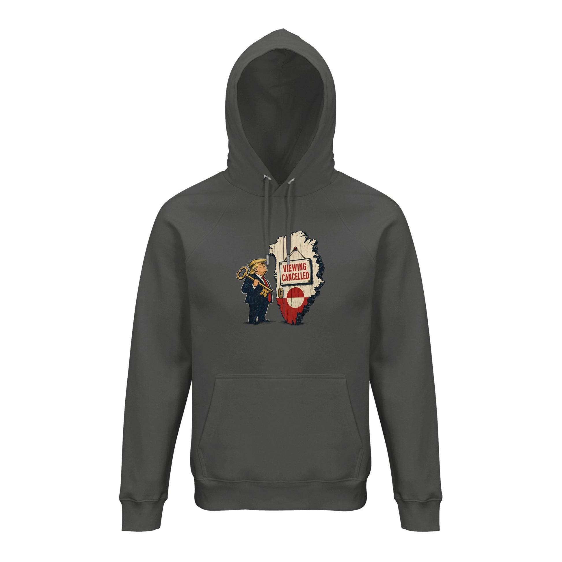 Viewing Cancelled — Greenland Political Satire Hoodie — product view 4