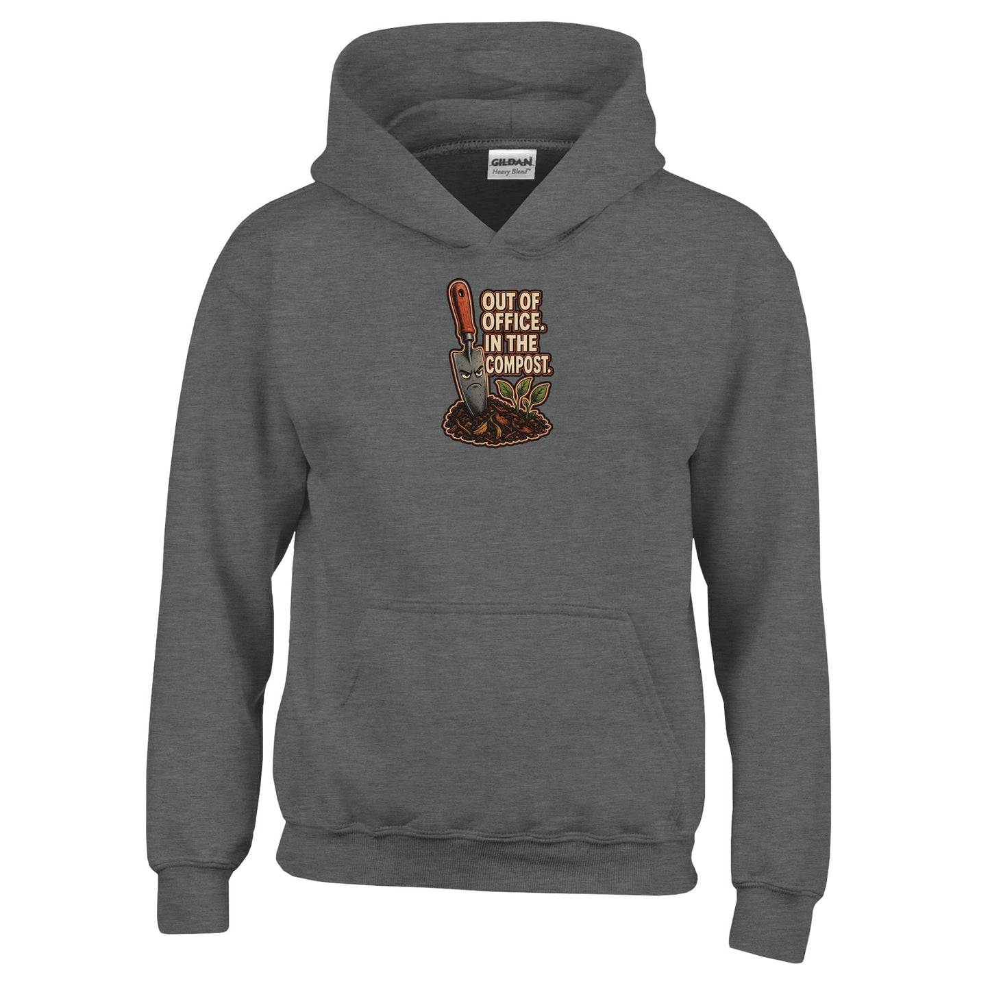 Out of Office, In the Compost Kids' Hoodie — product view 2