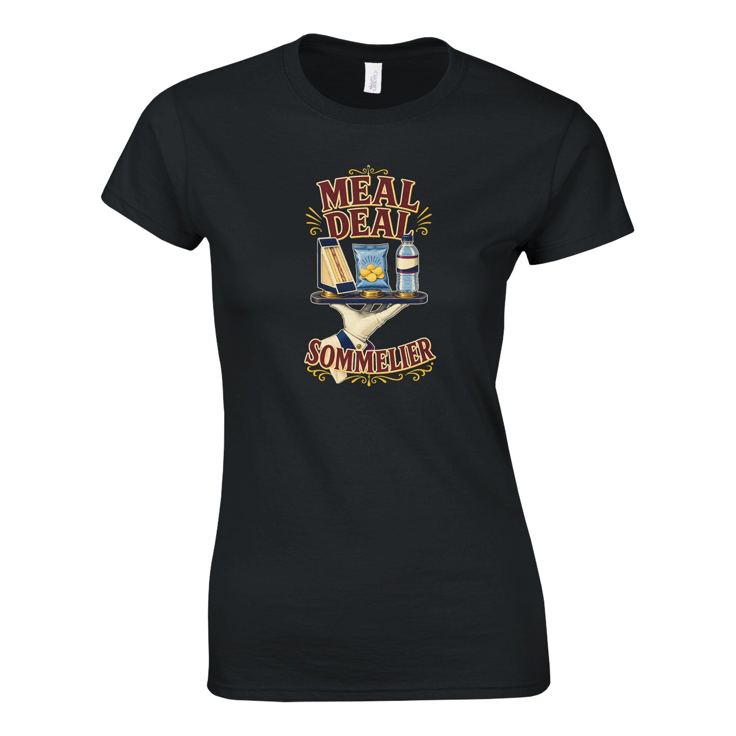Meal Deal Sommelier British Lunch Design Women's T-shirt — product view 9