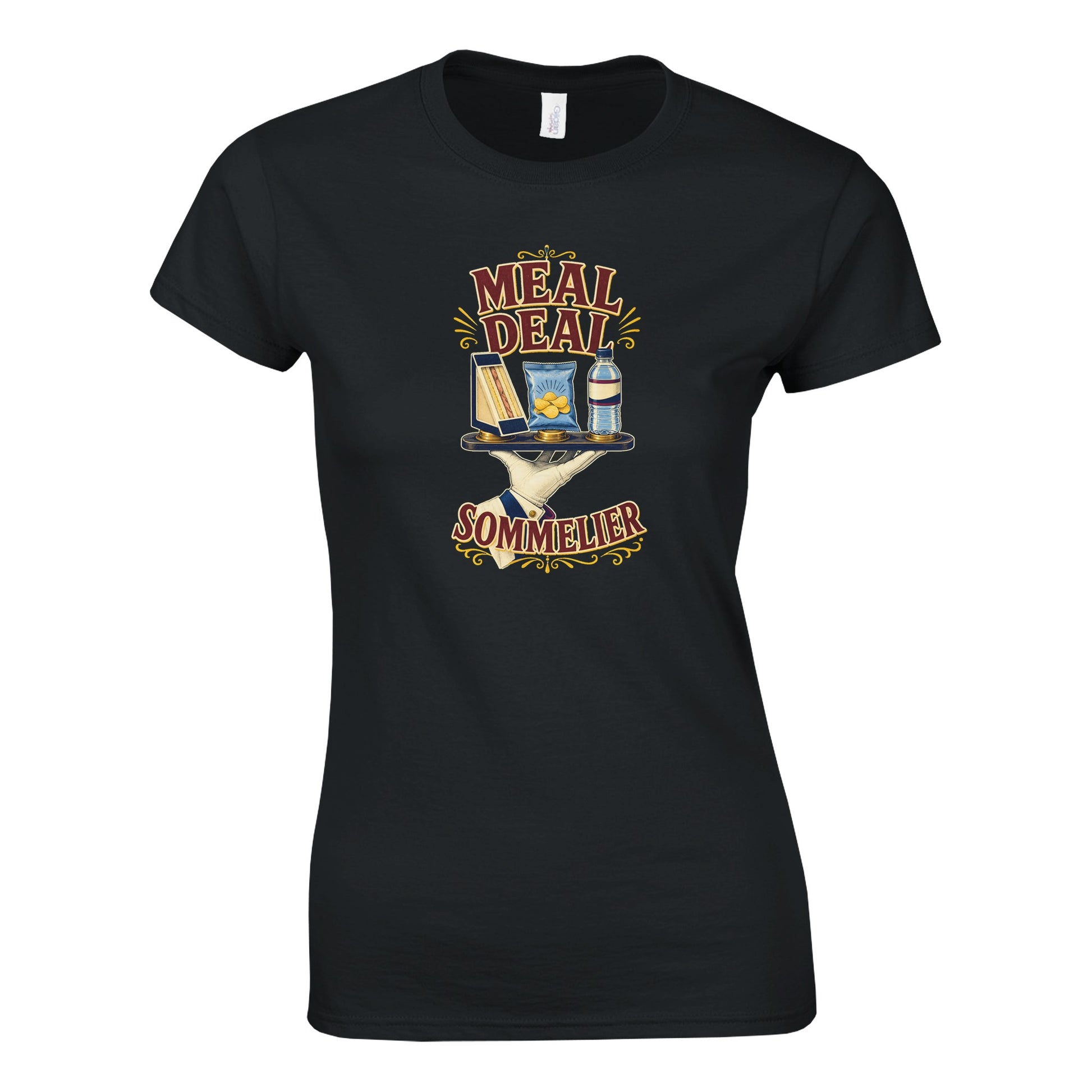 Meal Deal Sommelier British Lunch Design Women's T-shirt — product view 9