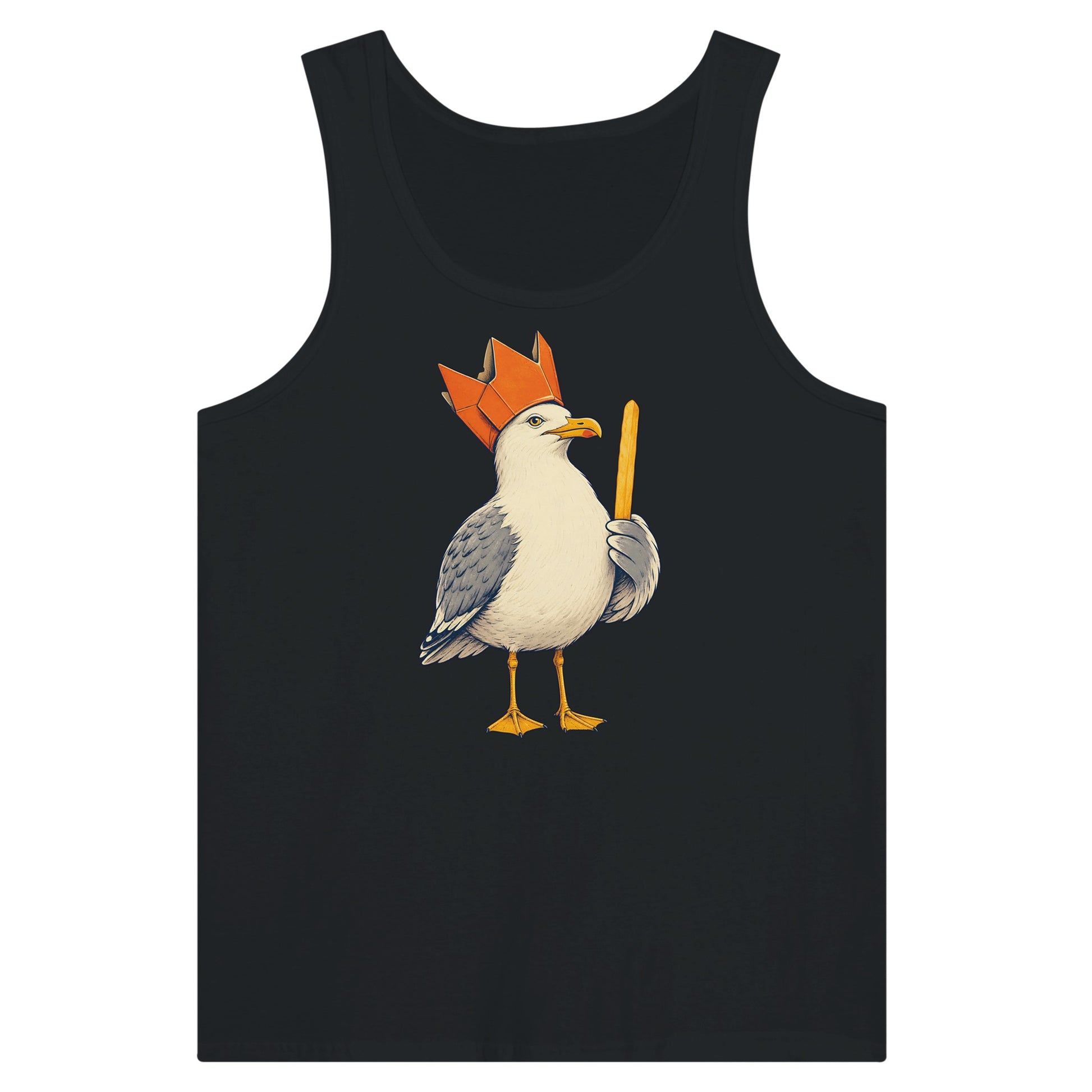 The Chip Crown Gull Premium Unisex Tank Top — product view 8