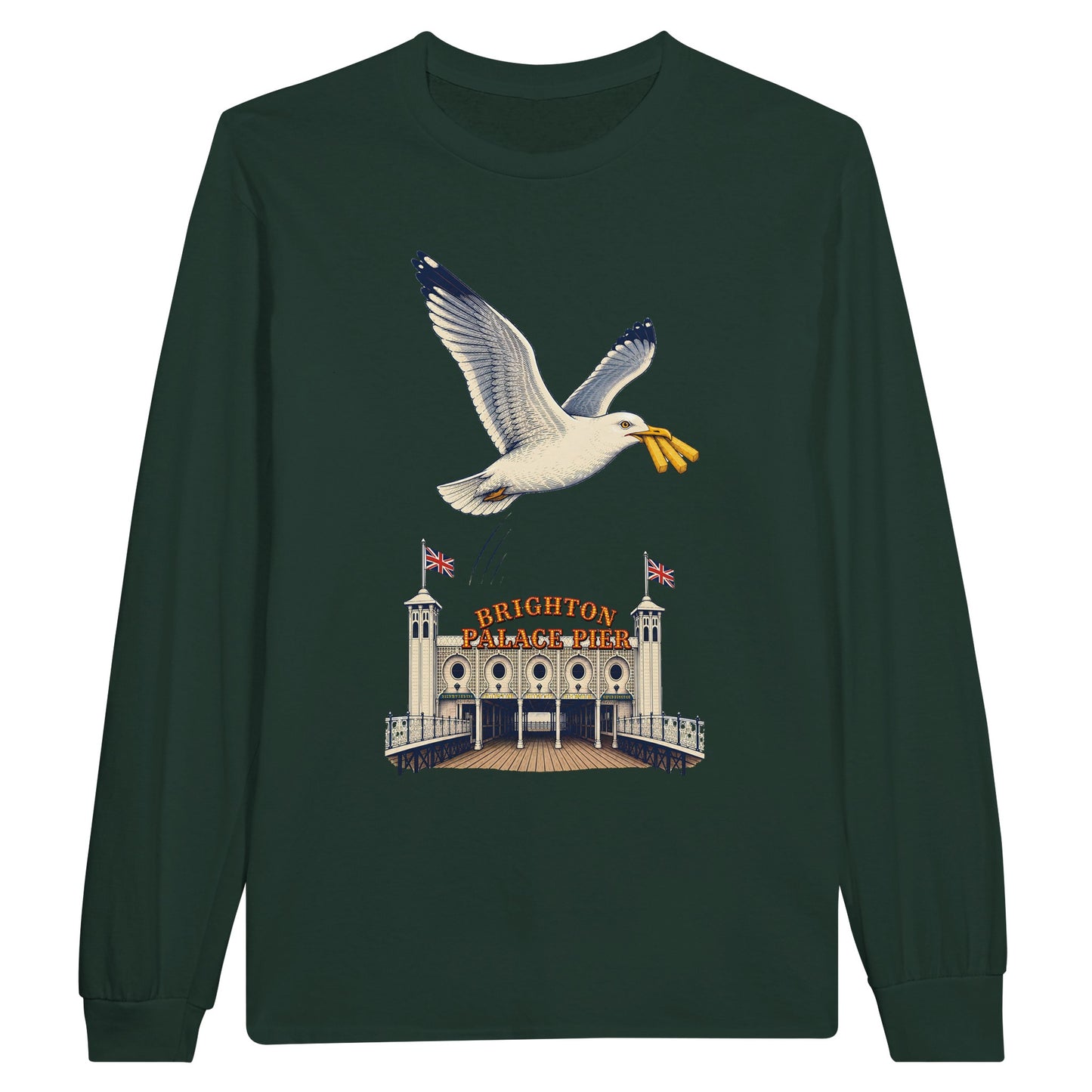 Brighton Palace Pier Chip Heist Long-Sleeve T-shirt — product view 5