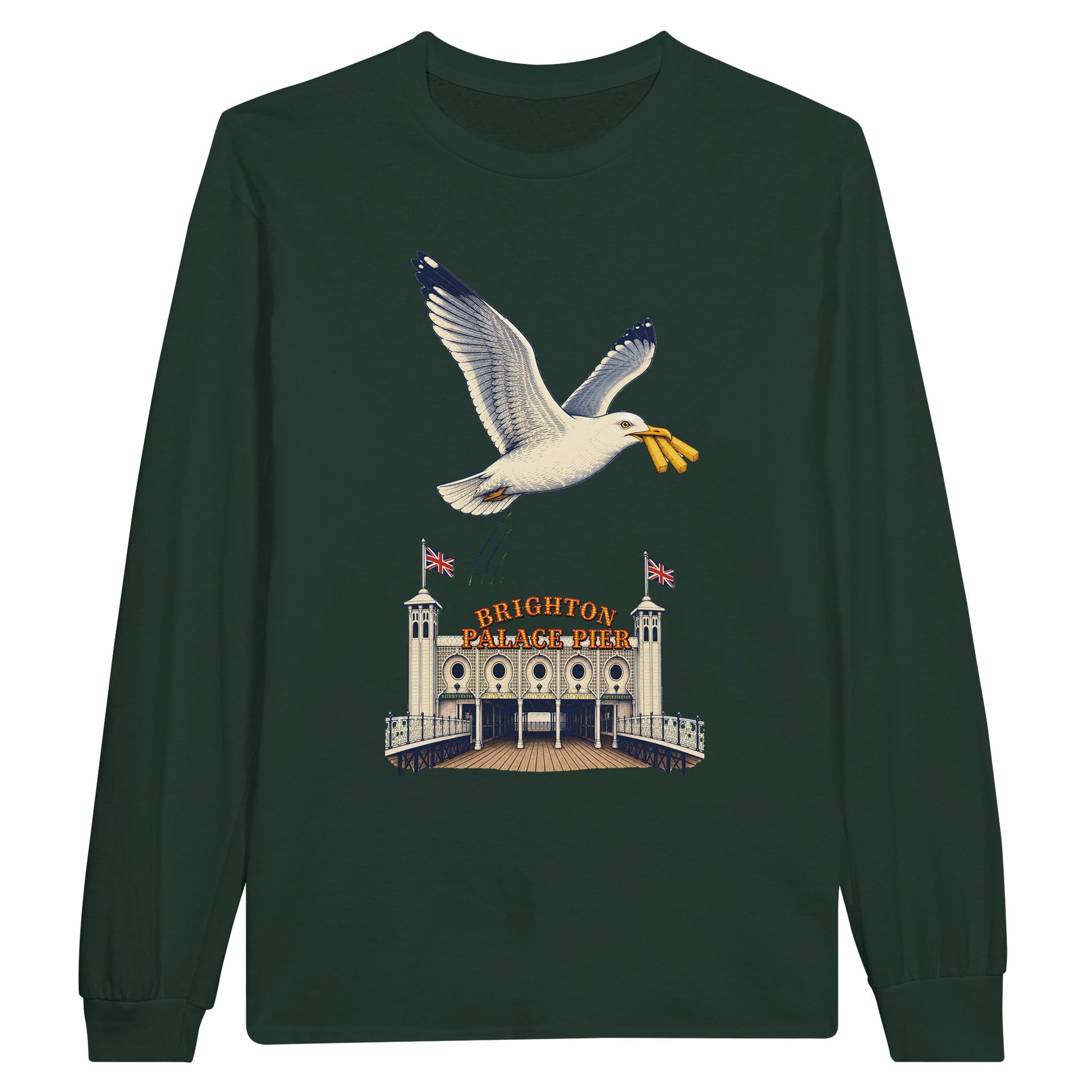 Brighton Palace Pier Chip Heist Long-Sleeve T-shirt — product view 5