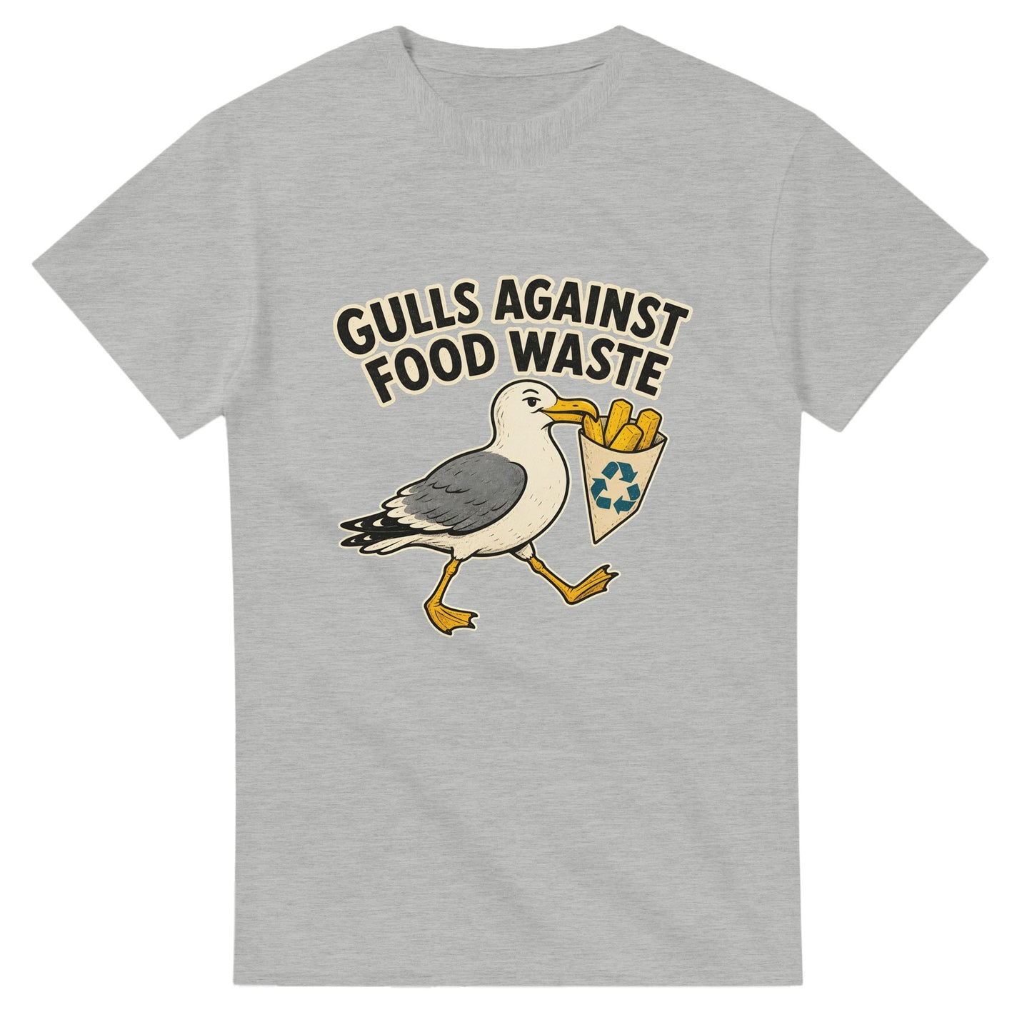 Gulls Against Food Waste Graphic T-shirt — product view 6