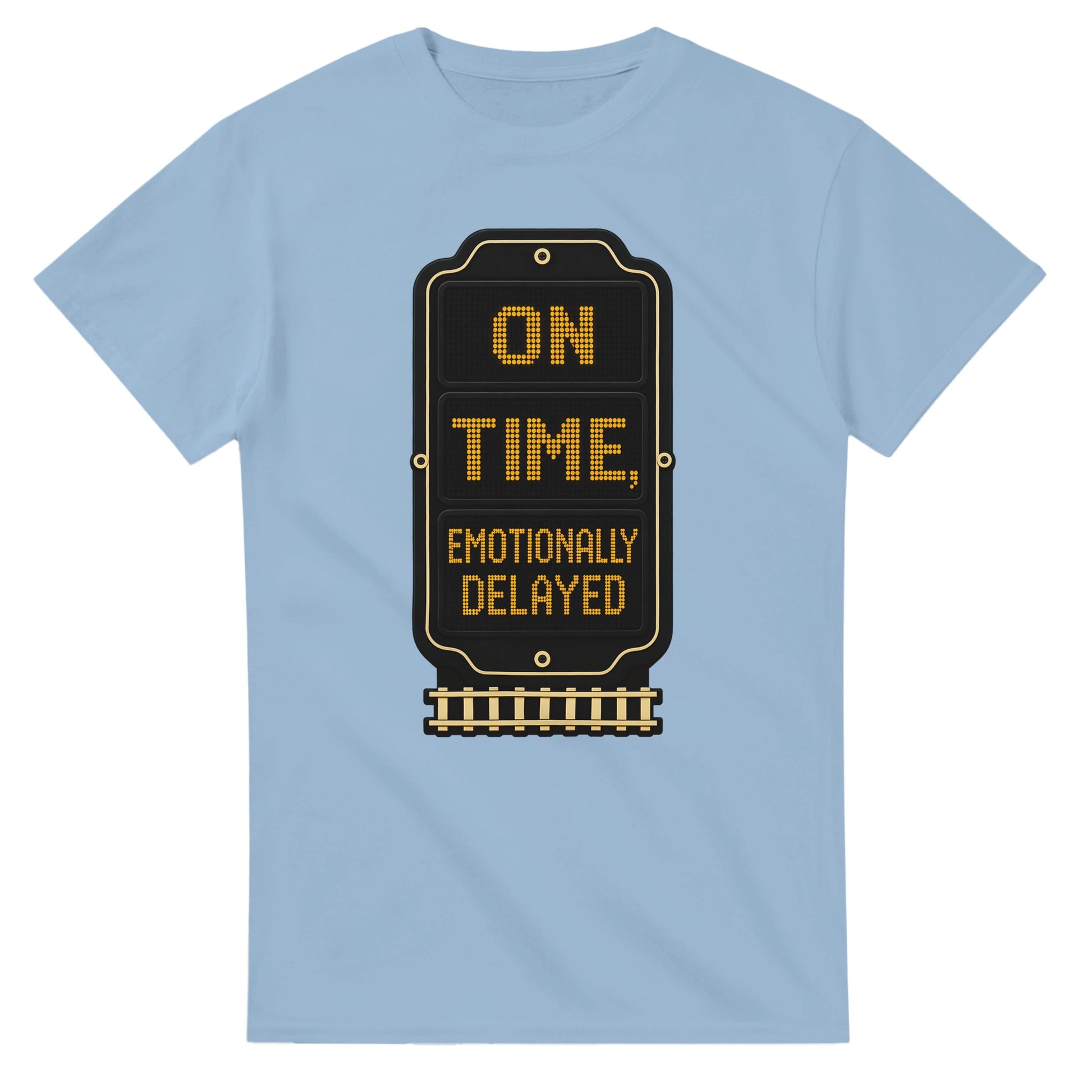 On Time, Emotionally Delayed Rail Graphic T-shirt — product view 15