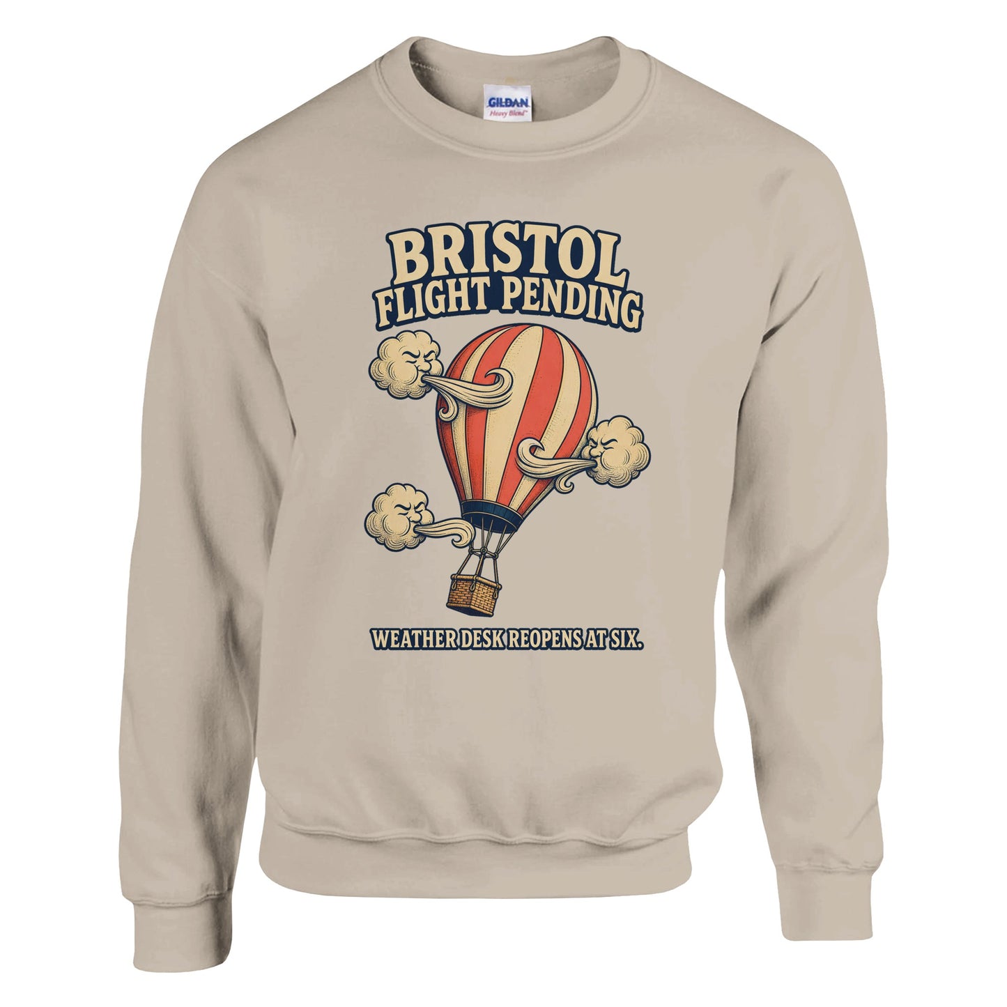 Bristol Flight Pending – Weather Desk Sweatshirt — product view 14