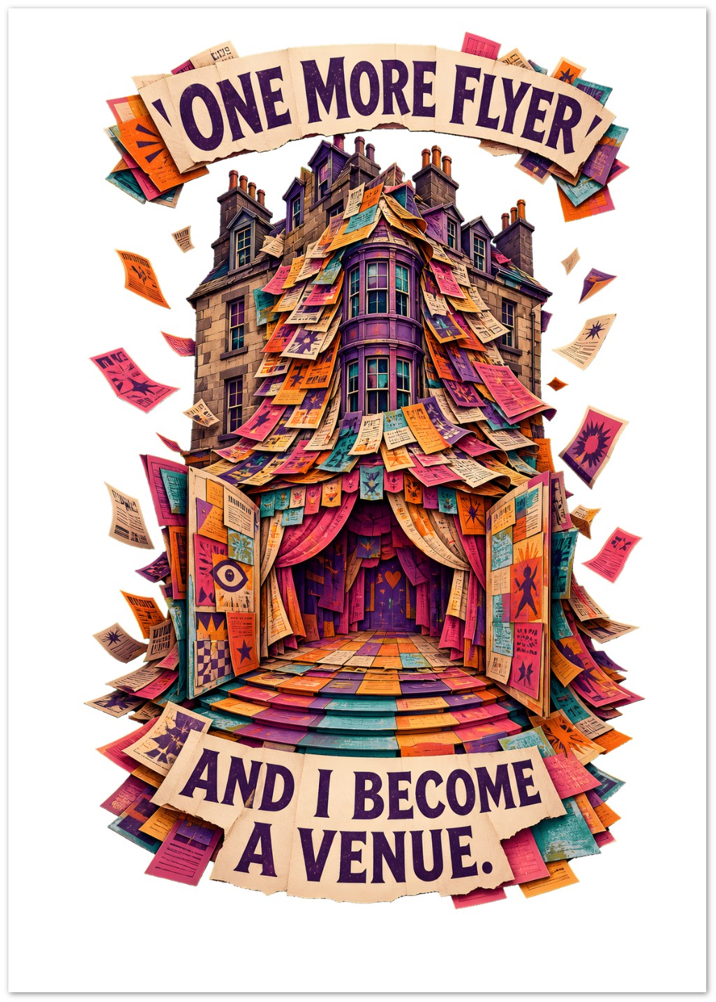 One More Flyer and I Become a Venue Greeting Card Pack — product view 1