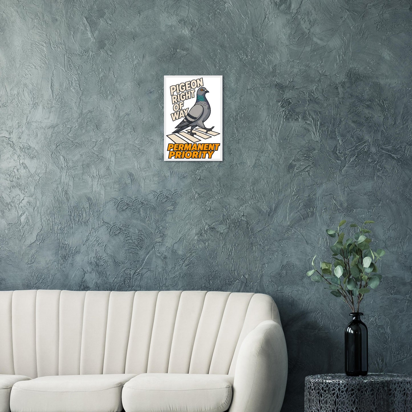 Pigeon Right of Way Framed Wall Art — product view 12