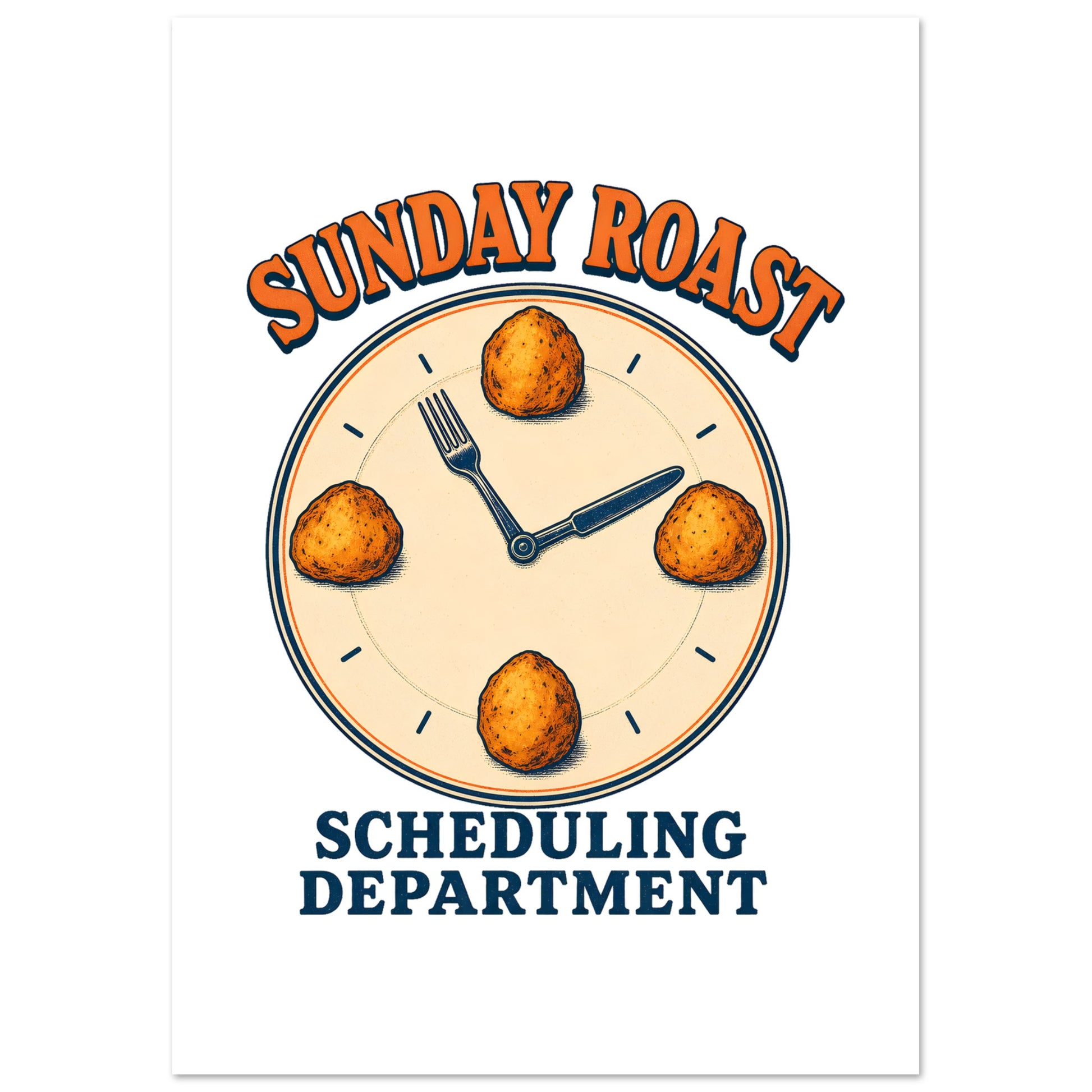 Sunday Roast Scheduling Department Poster — product view 1