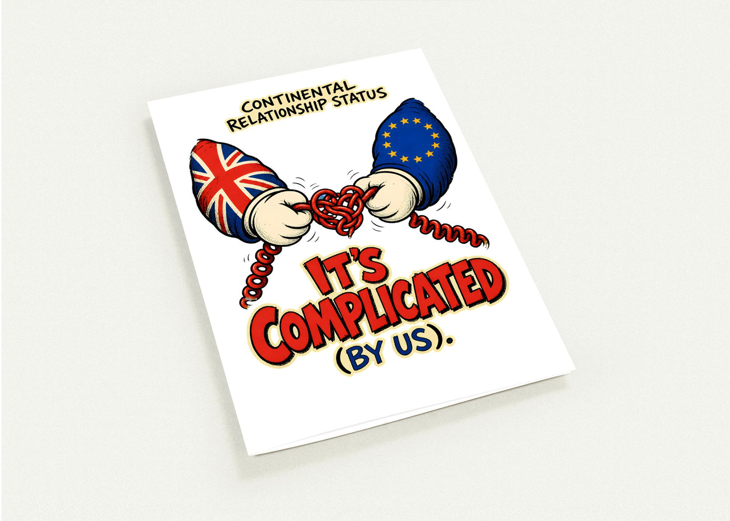 It's Complicated (By Us) UK–EU 1990s Cartoon Greeting Card Pack — product view 4