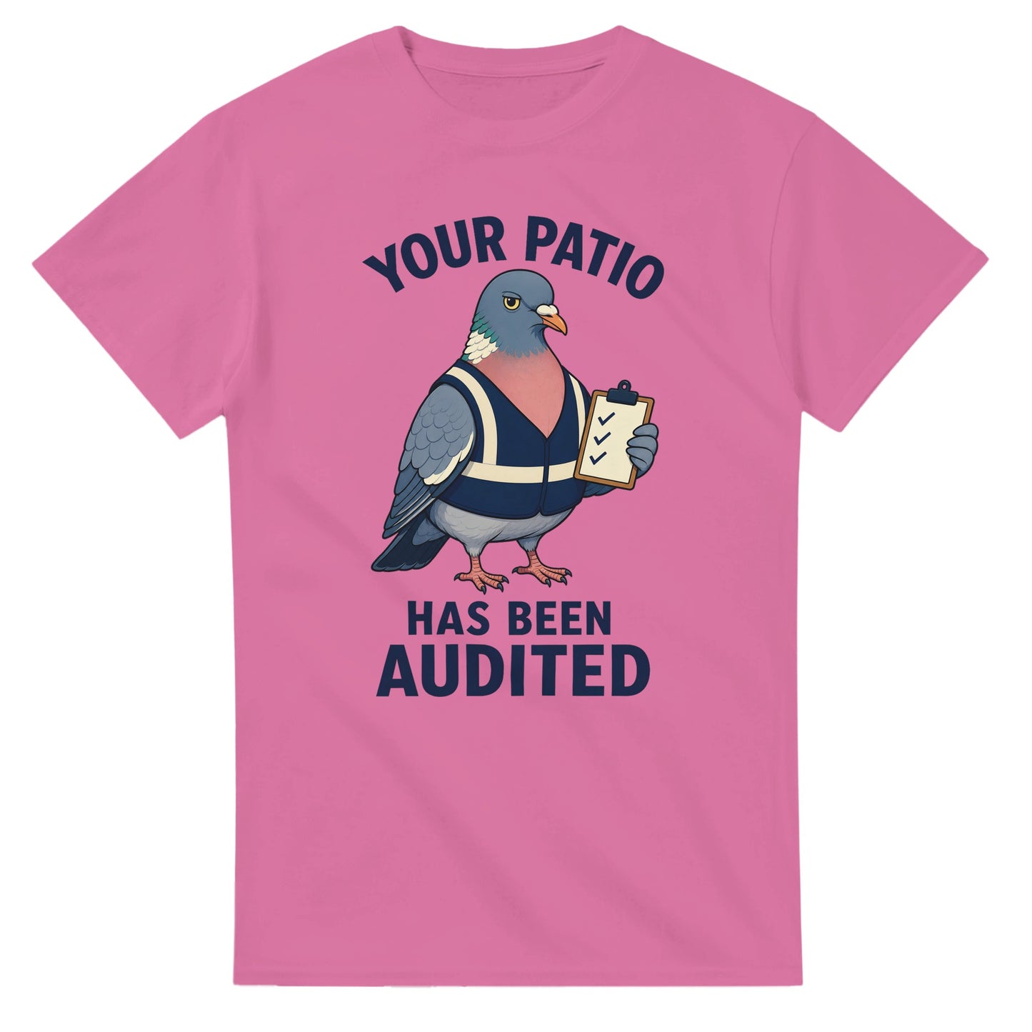 Your Patio Has Been Audited Pigeon Graphic T-shirt — product view 4