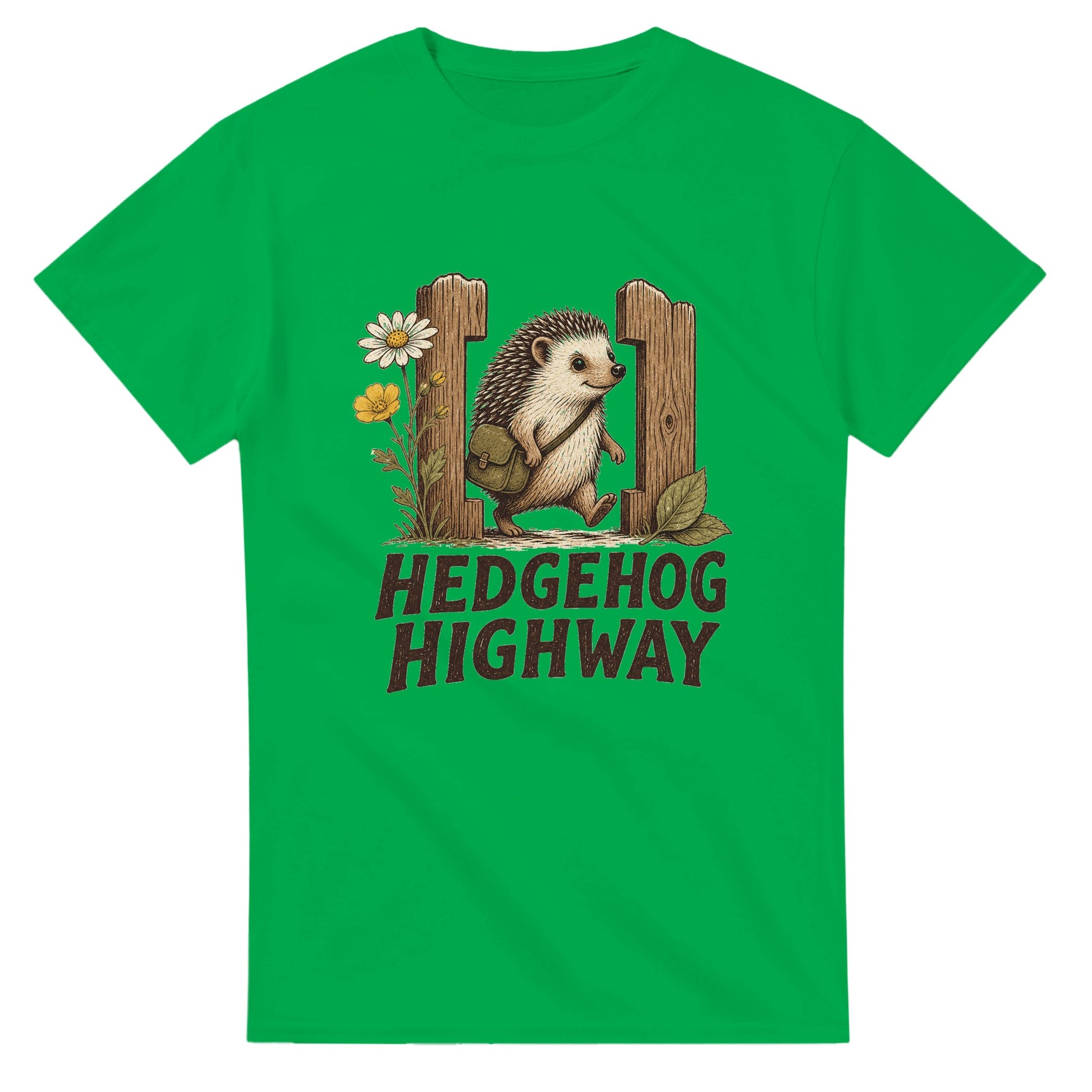 Hedgehog Highway Garden Graphic T-shirt — product view 11