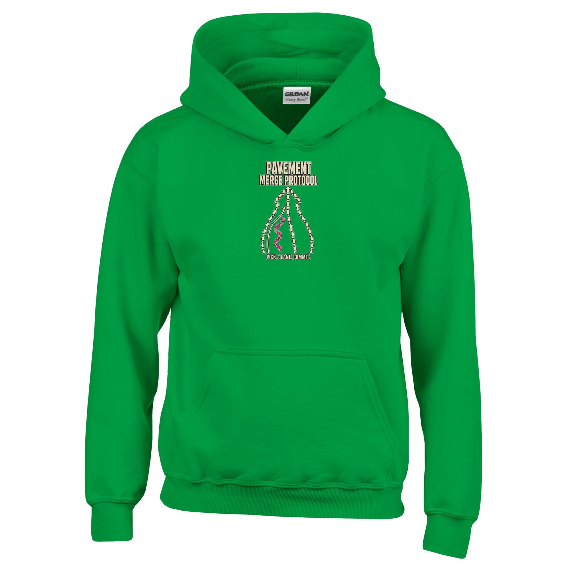 Pavement Merge Protocol — Pick a Lane Kids' Hoodie — product view 8