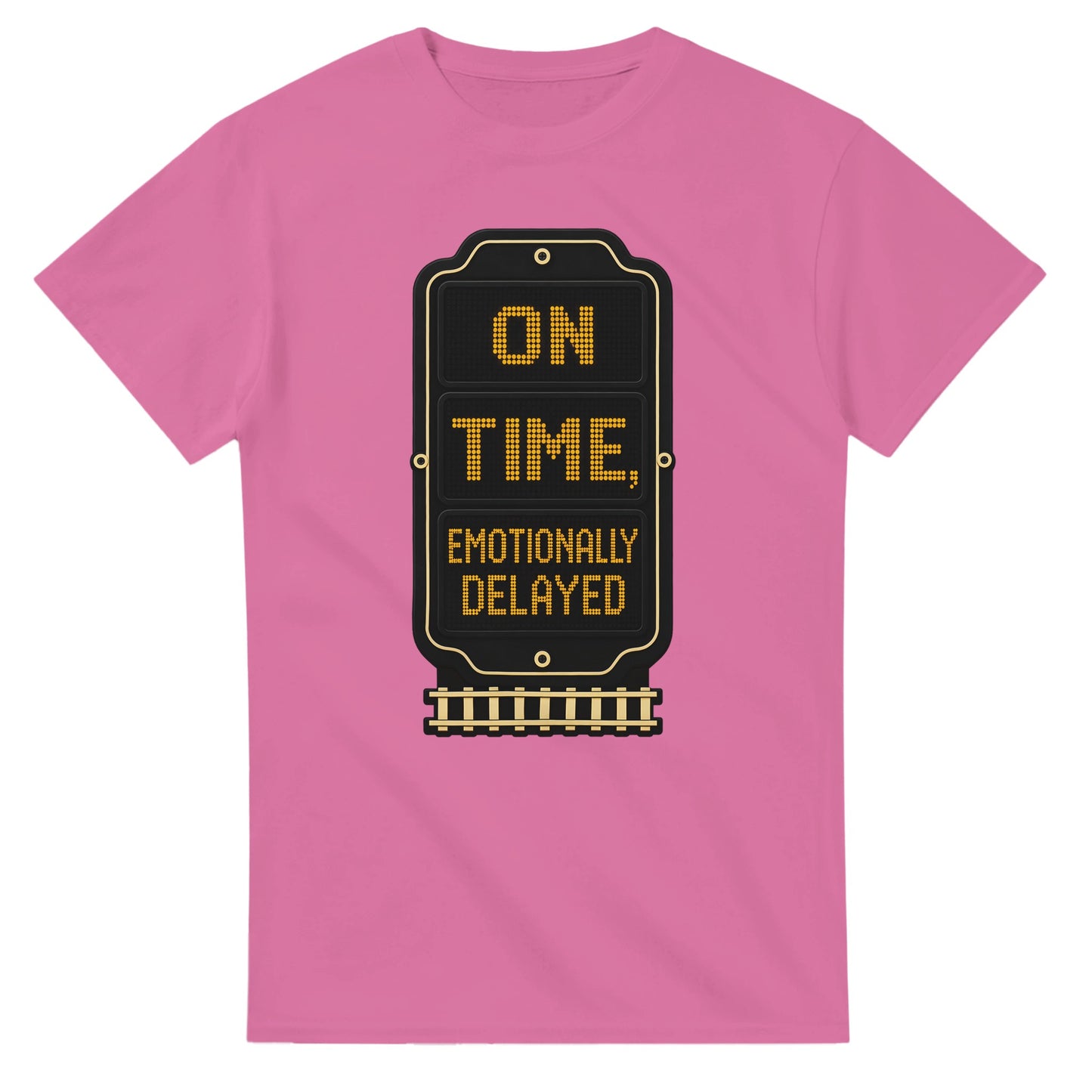 On Time, Emotionally Delayed Rail Graphic T-shirt — product view 4