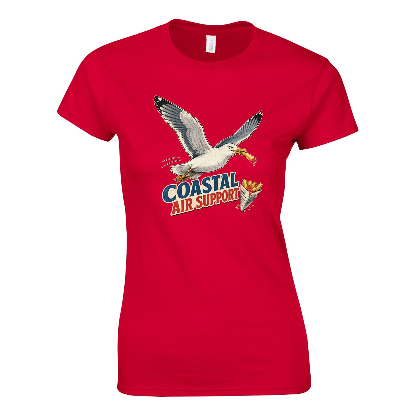 Coastal Air Support Seagull Graphic Women's T-shirt — product view 2