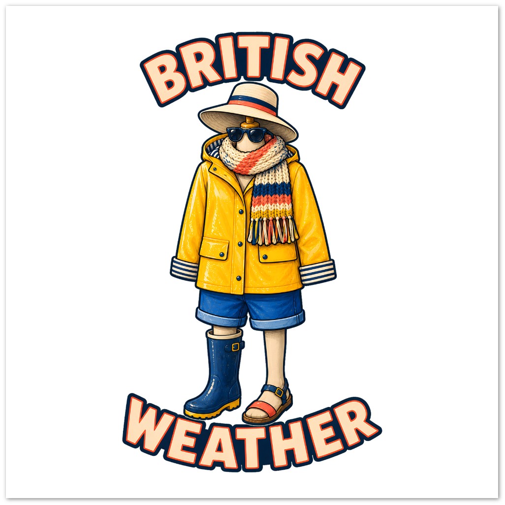 British Weather All-Weather Outfit Greeting Card Pack — product view 3