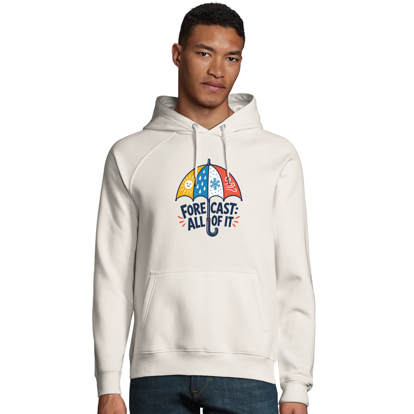 Forecast: All of It British Weather Graphic Hoodie — product view 6