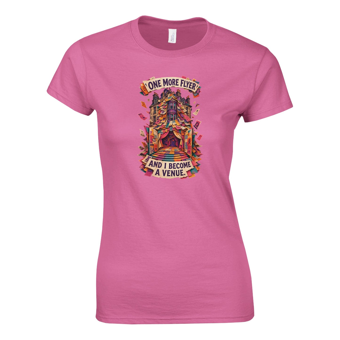 One More Flyer and I Become a Venue Women's T-shirt — product view 3
