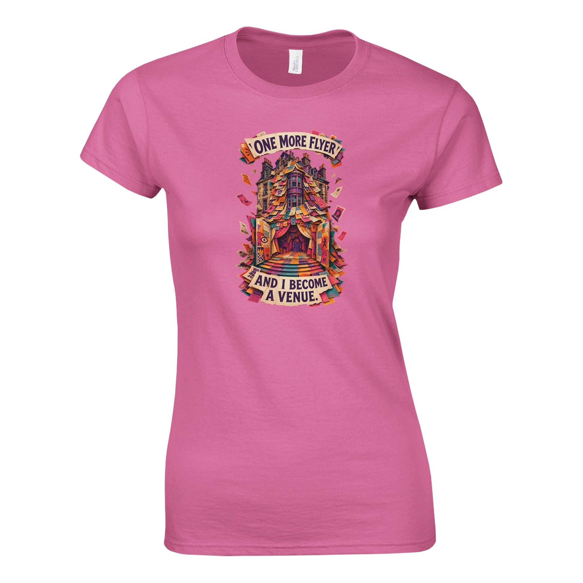 One More Flyer and I Become a Venue Women's T-shirt — product view 3