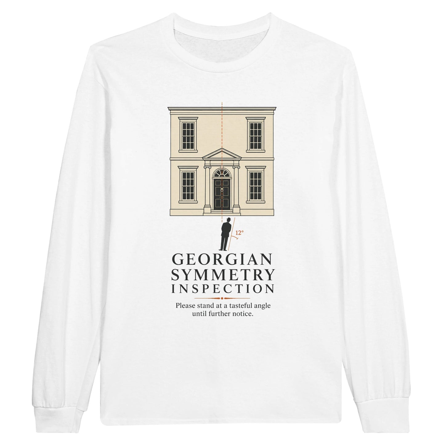 Georgian Symmetry Inspection — Bath Long-Sleeve T-shirt — product view 1