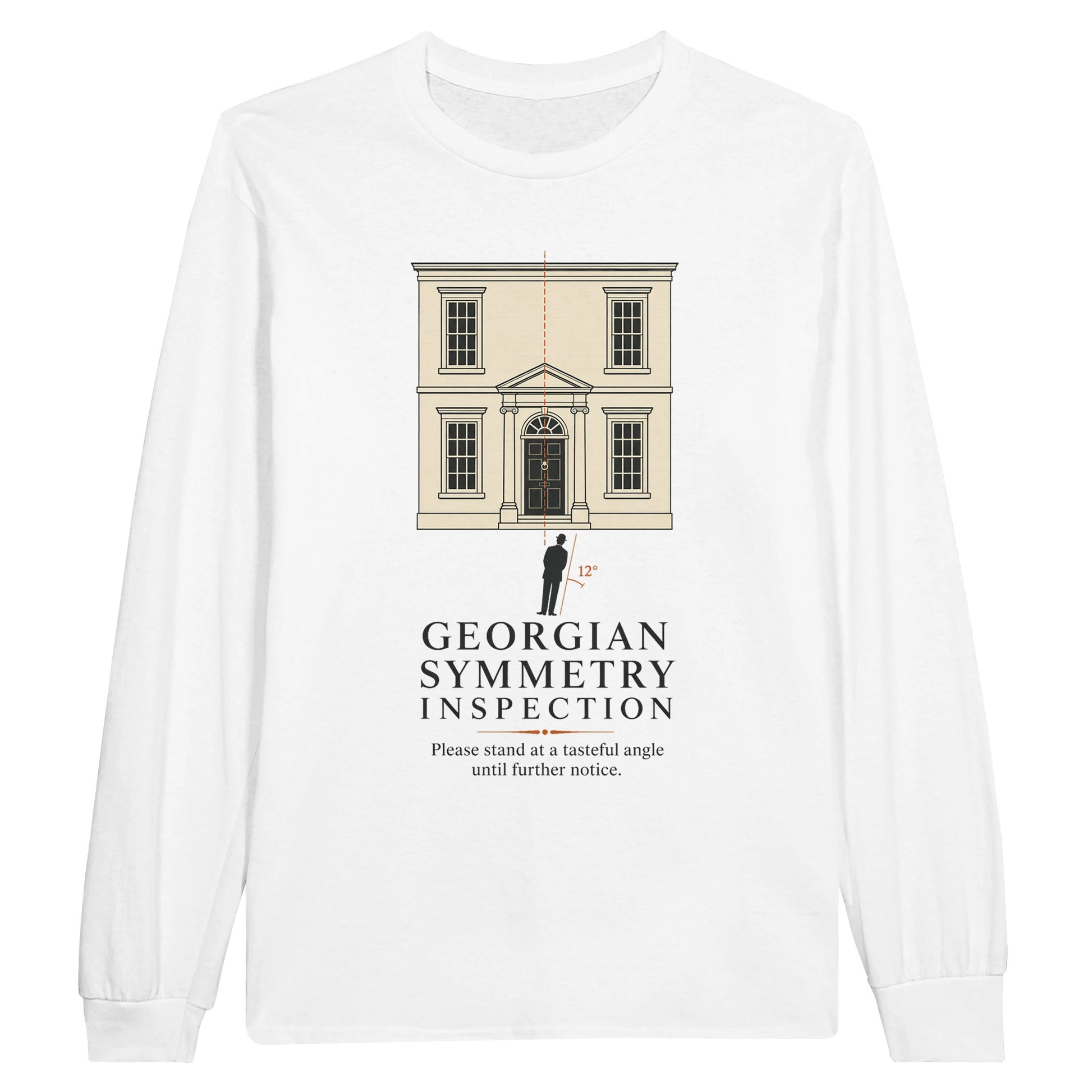 Georgian Symmetry Inspection — Bath Long-Sleeve T-shirt — product view 1