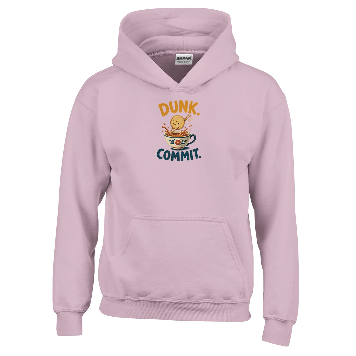 Dunk. Commit. Tea Biscuit Graphic Kids' Hoodie — product view 5