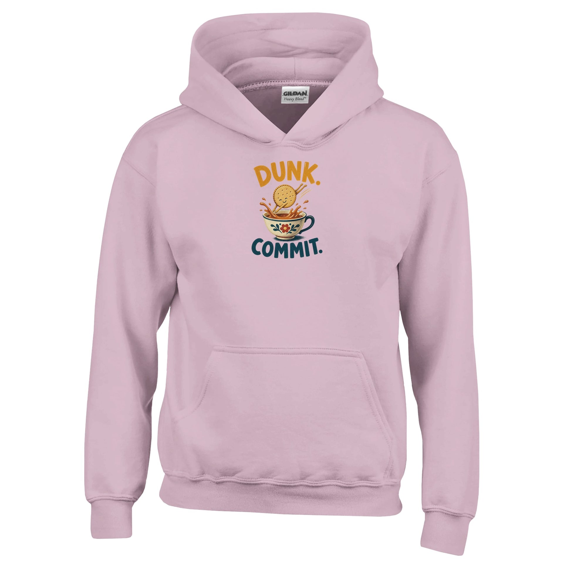 Dunk. Commit. Tea Biscuit Graphic Kids' Hoodie — product view 5