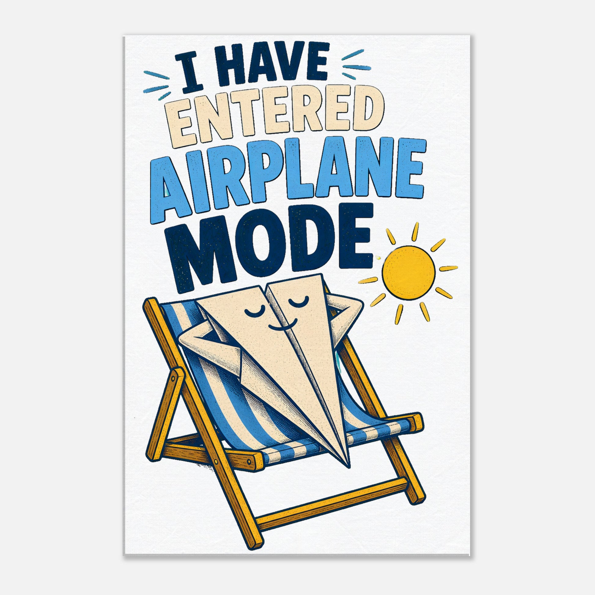 I Have Entered Airplane Mode Graphic Canvas — product view 2
