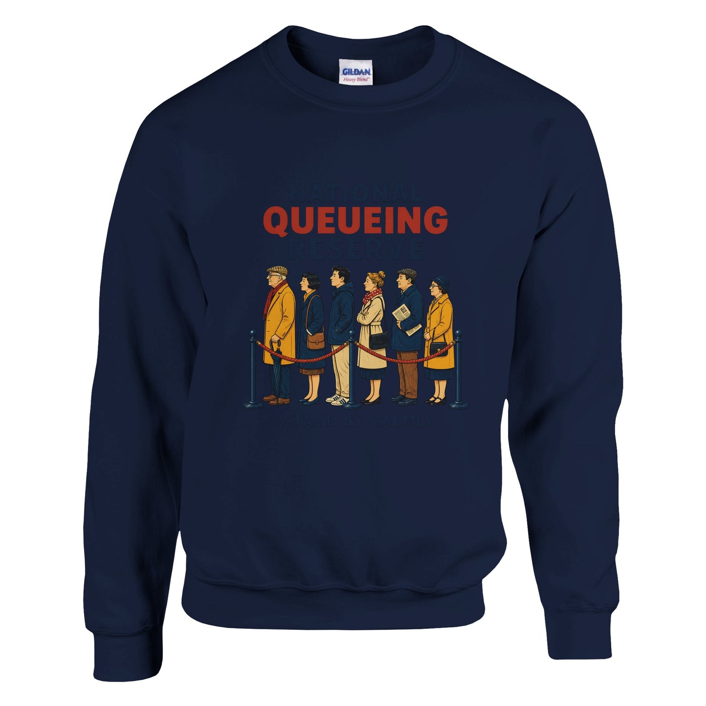 National Queueing Reserve – British Queue Graphic Sweatshirt — product view 13