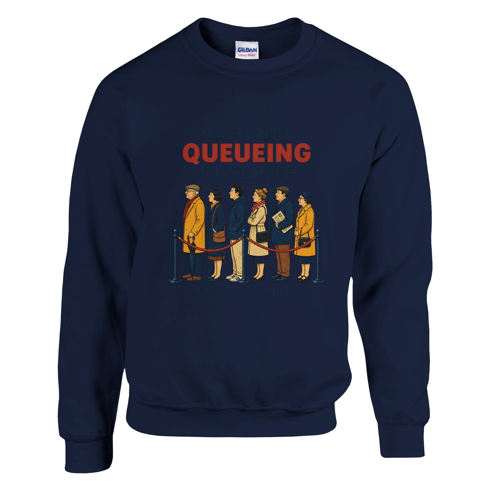 National Queueing Reserve – British Queue Graphic Sweatshirt — product view 13