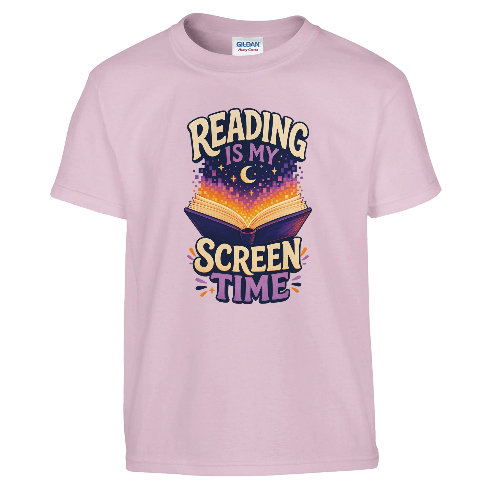 Reading Is My Screen Time Book Graphic Kids' T-shirt — product view 9