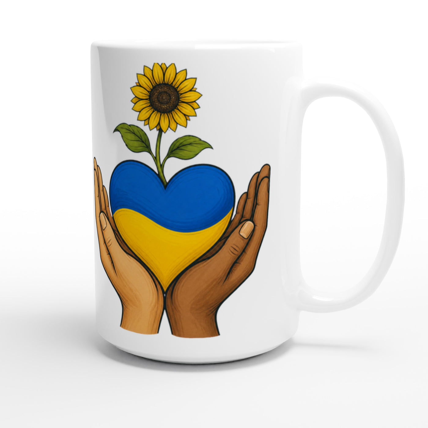 Hands With Ukraine Large Mug