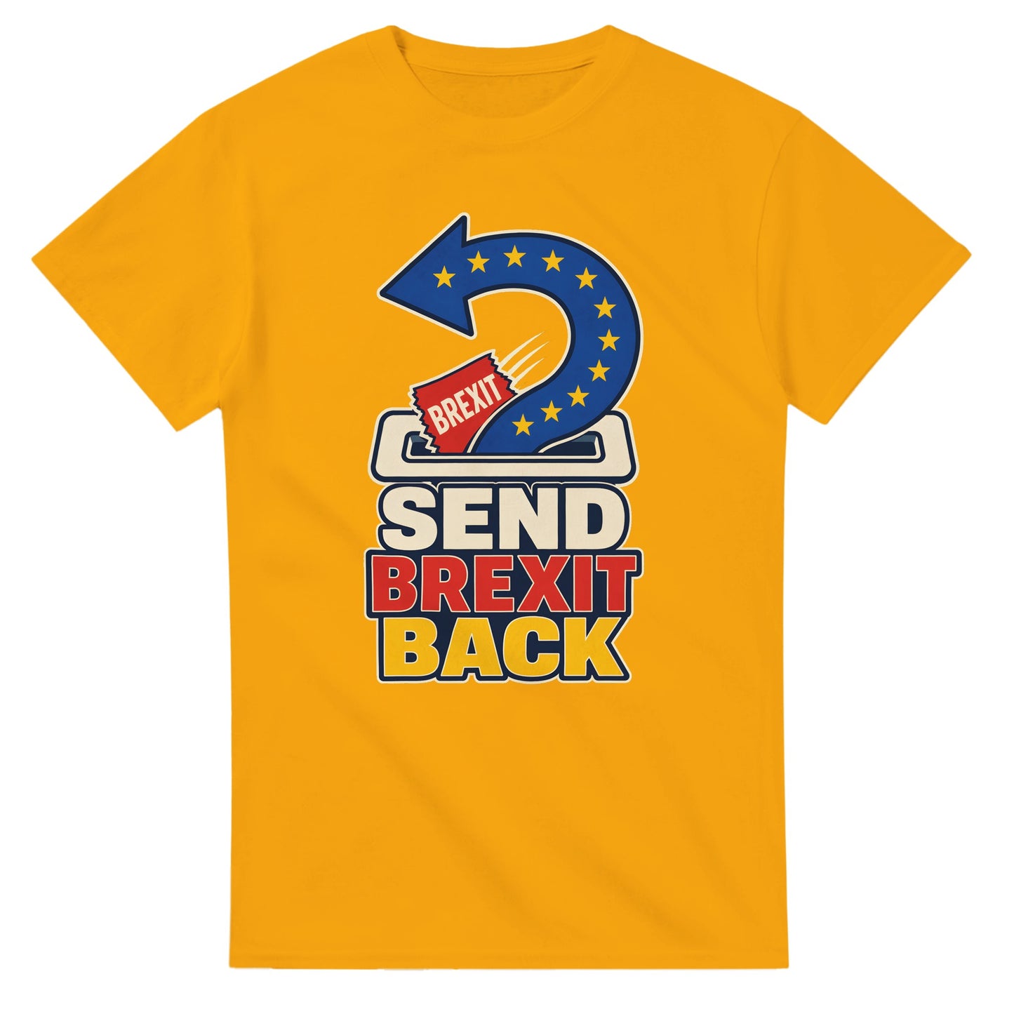 Send Brexit Back Pro-EU Graphic T-shirt — product view 14
