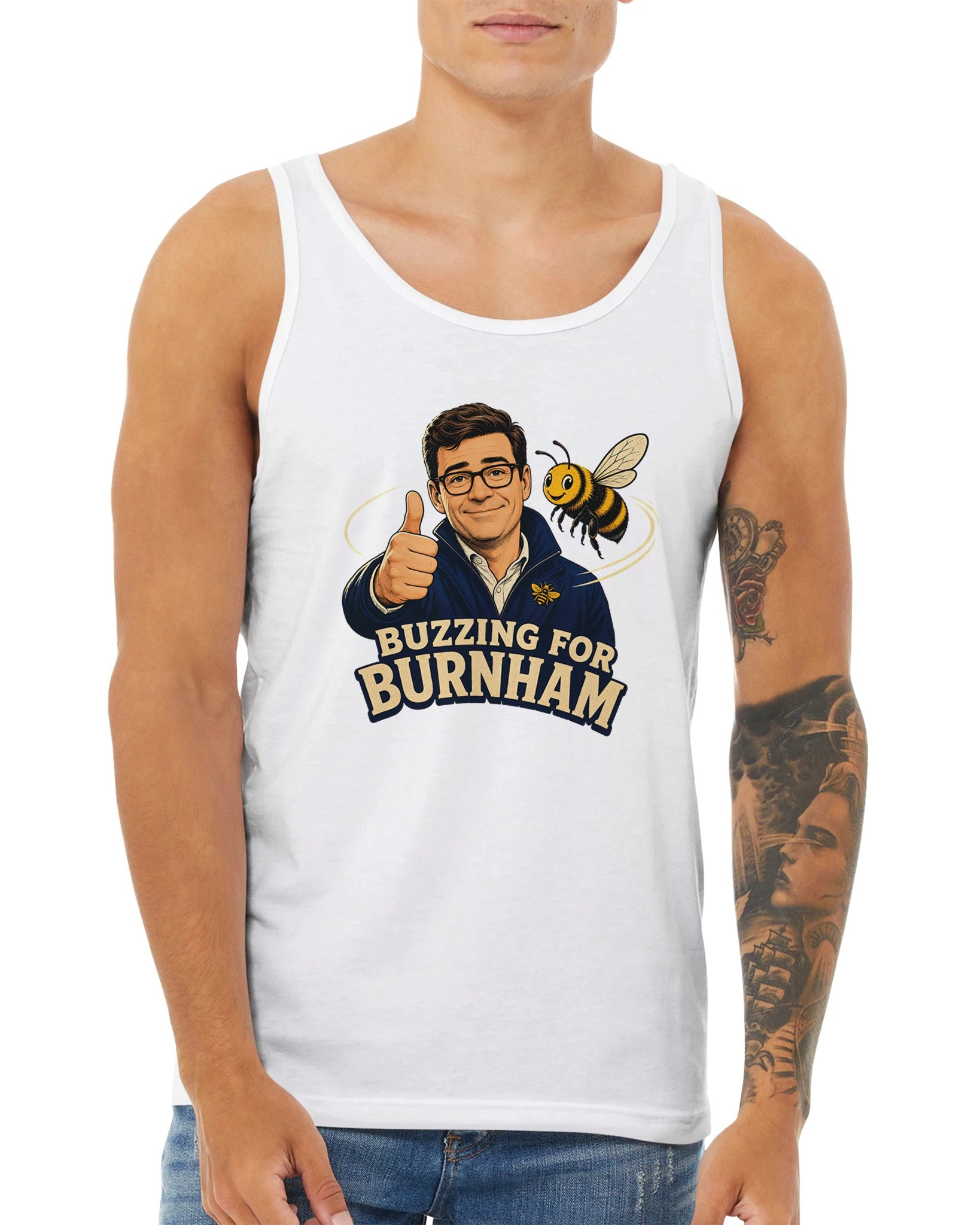 Buzzing for Burnham Premium Unisex Tank Top — product view 15