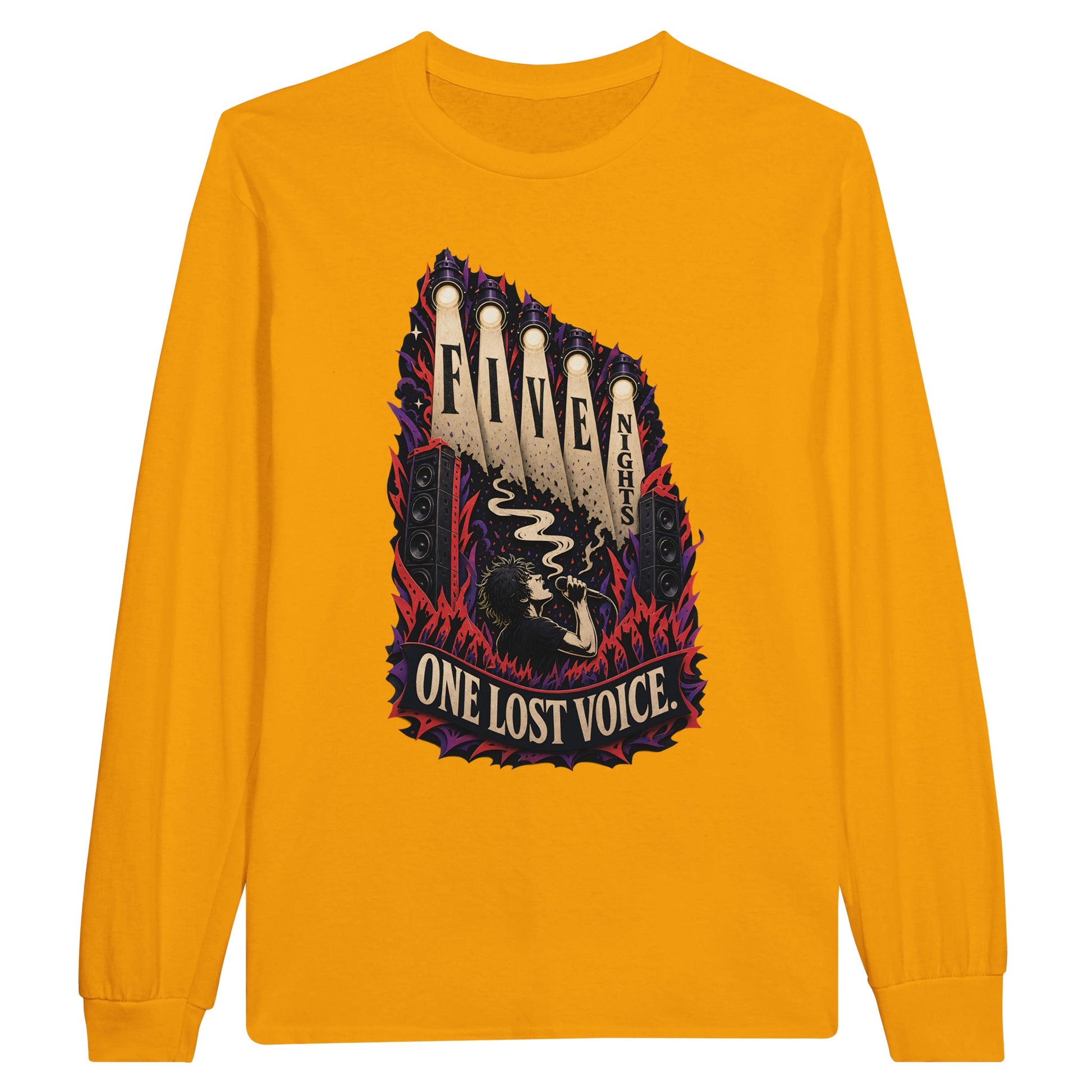Five Nights, One Lost Voice Long-Sleeve T-shirt — product view 4