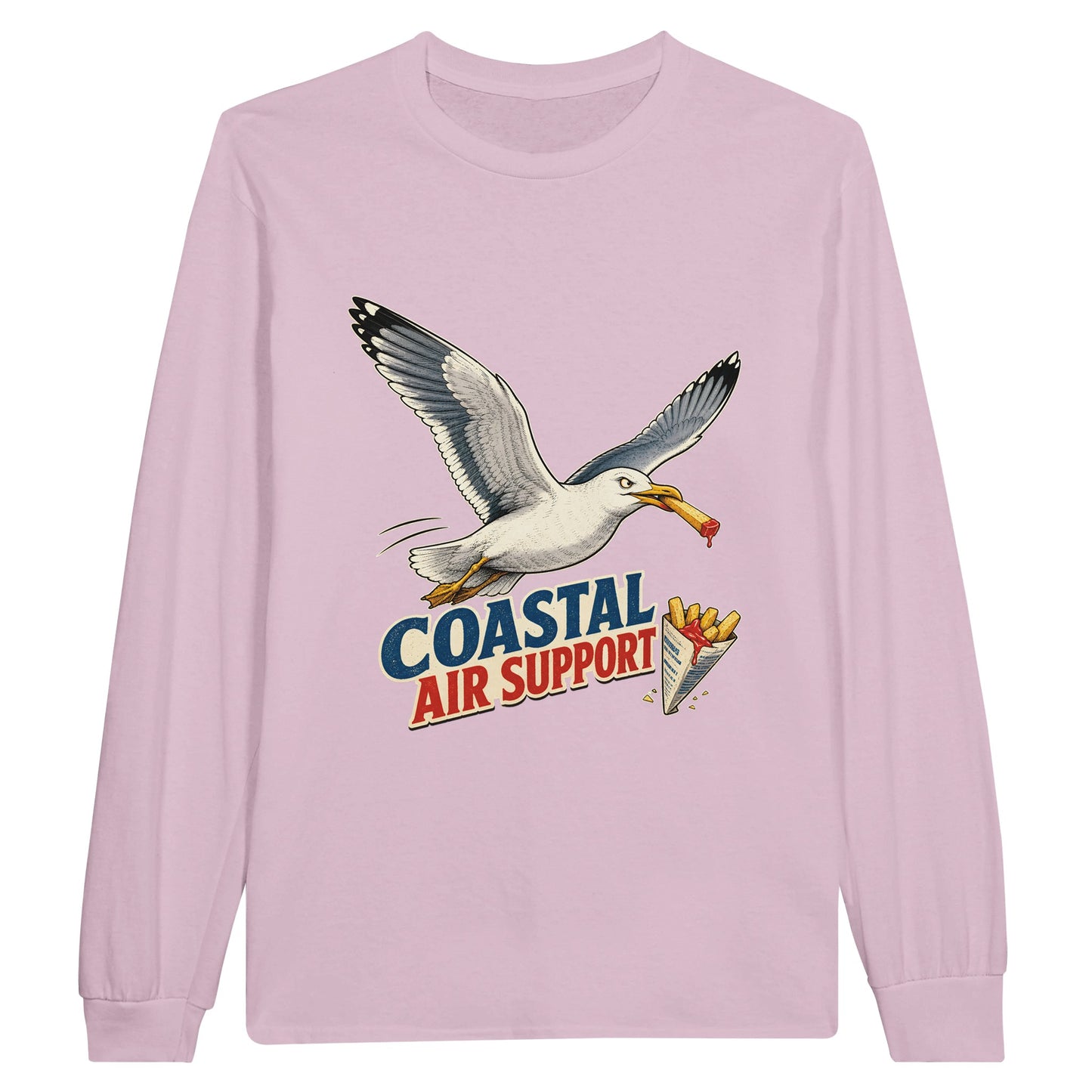 Coastal Air Support Seagull Graphic Long-Sleeve T-shirt — product view 6