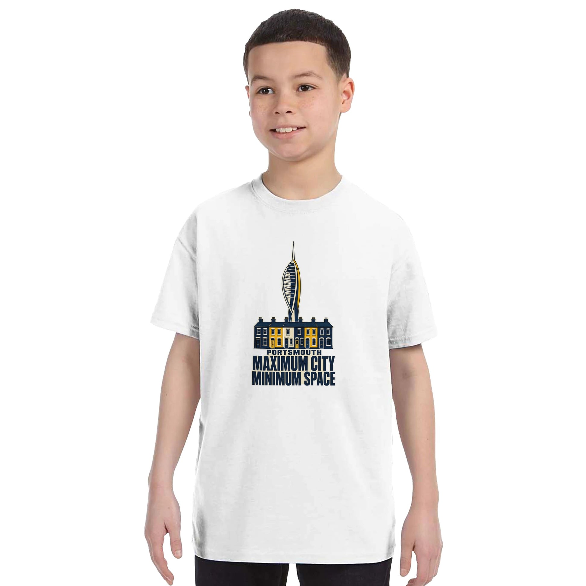Portsmouth Maximum City Minimum Space Kids' T-shirt — product view 16