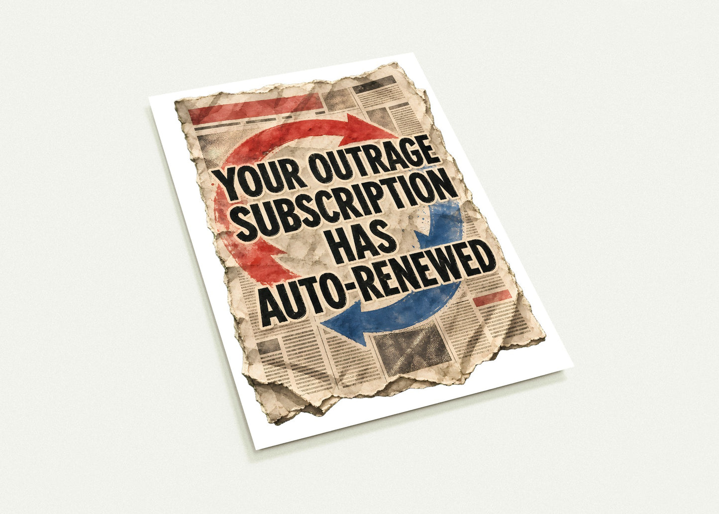 Your Outrage Subscription Has Auto-Renewed Postcard Pack — product view 3