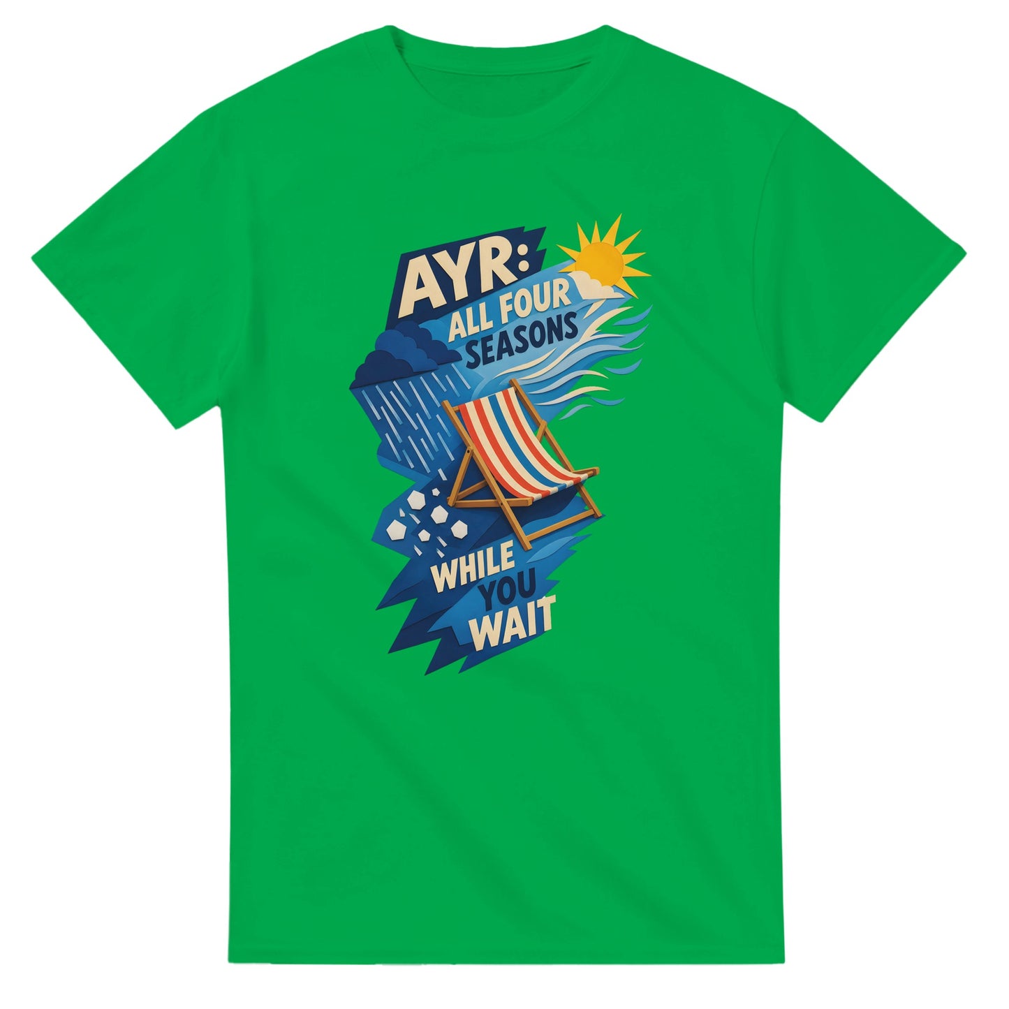 Ayr: All Four Seasons While You Wait T-shirt — product view 11