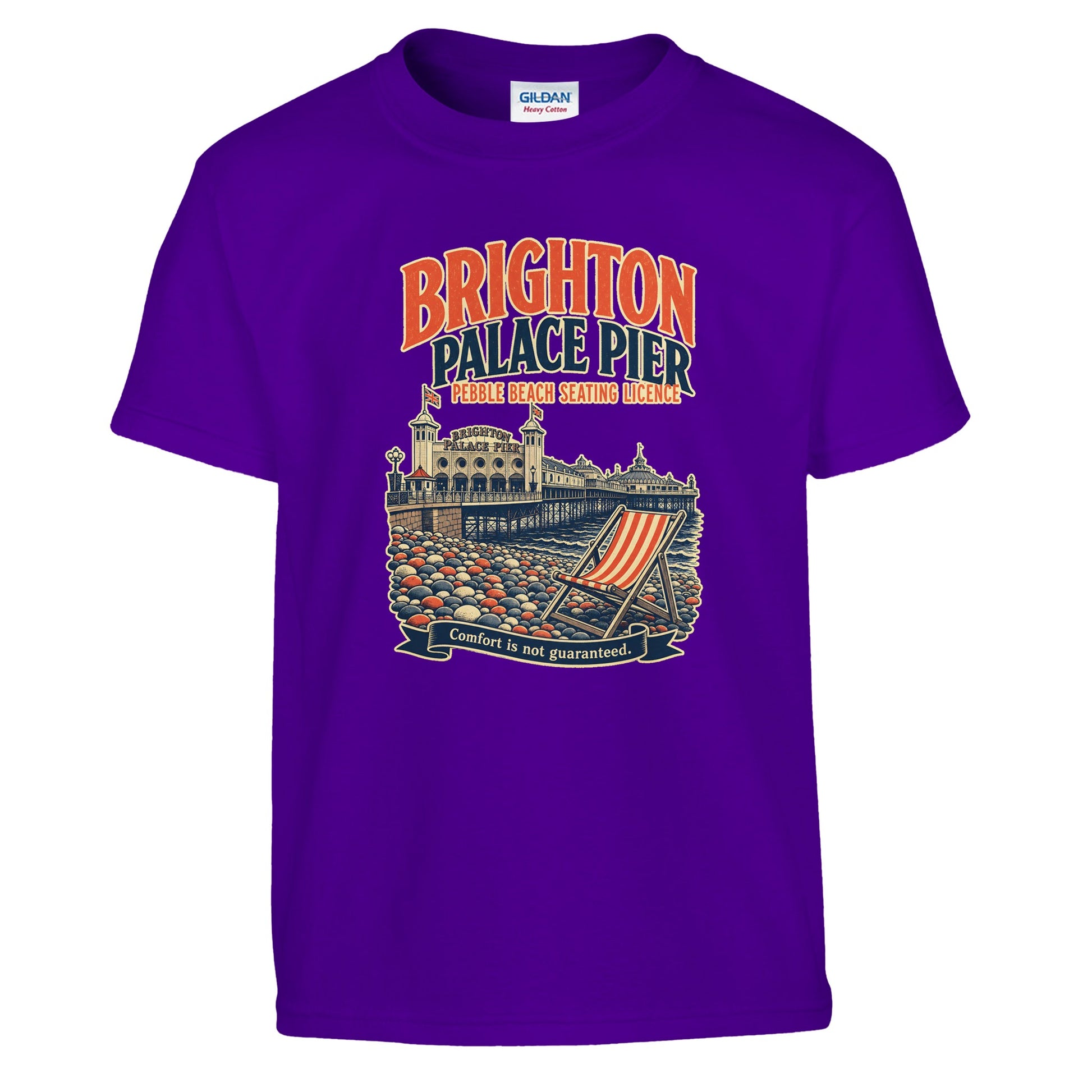 Brighton Pebble Beach Seating Licence Kids' T-shirt — product view 6
