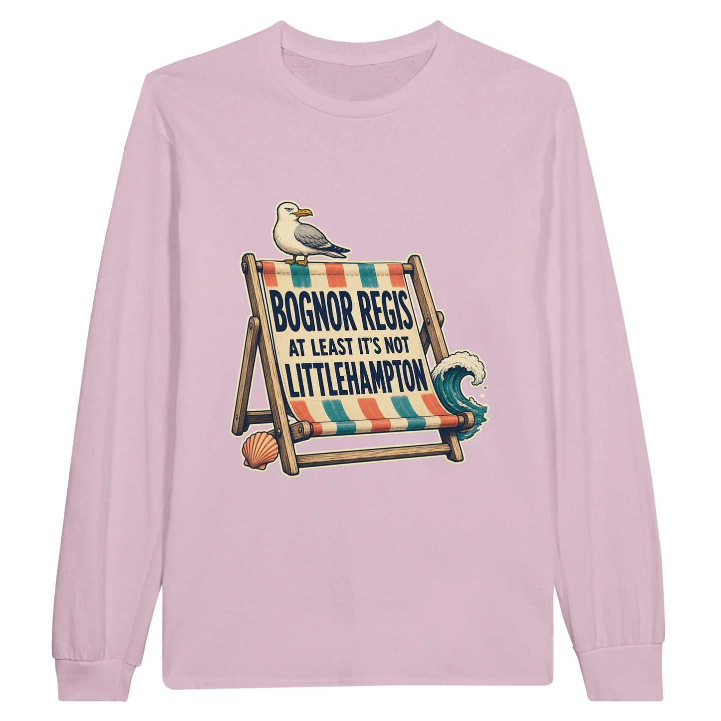 Bognor Regis — At Least It's Not Littlehampton Long-Sleeve T-shirt — product view 6