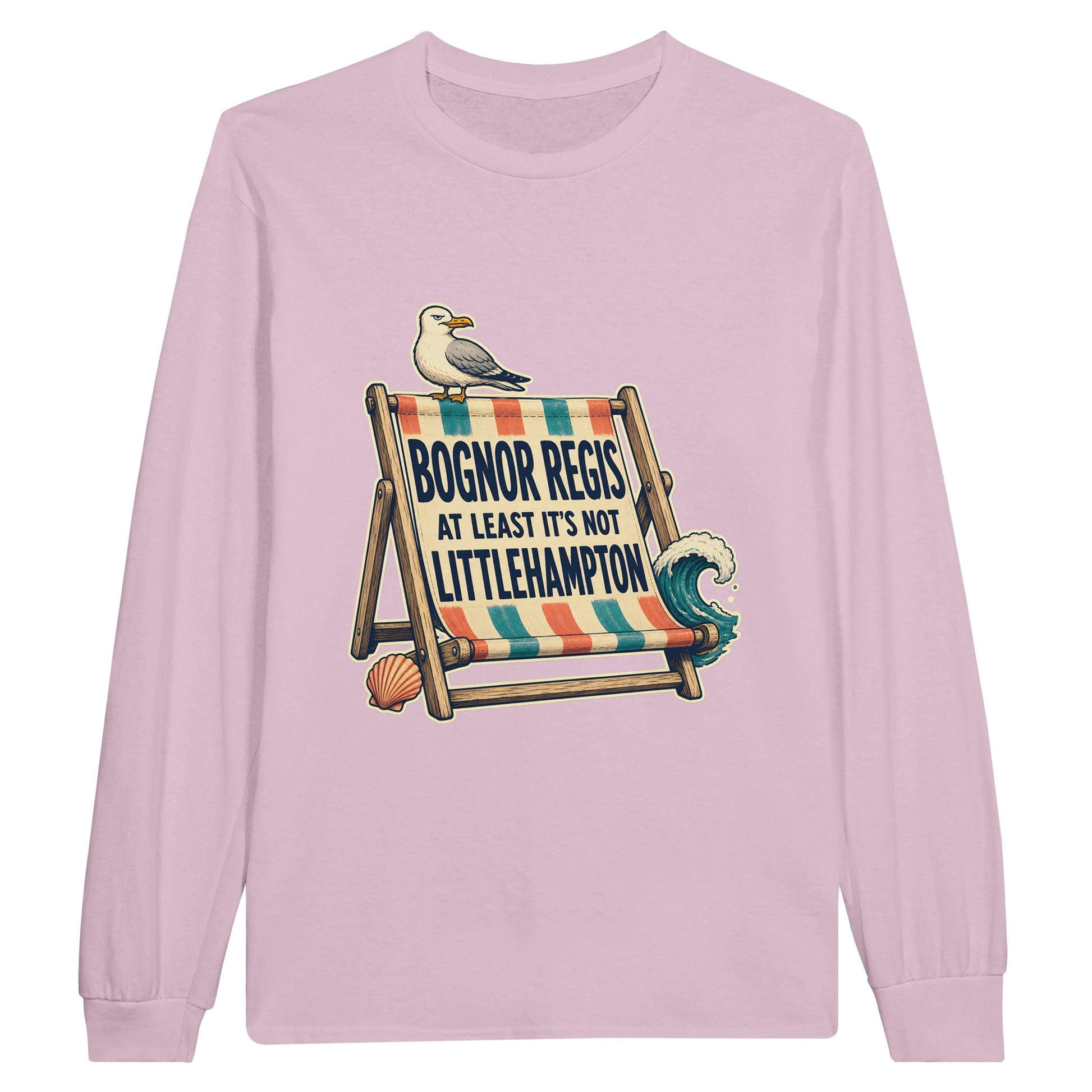 Bognor Regis — At Least It's Not Littlehampton Long-Sleeve T-shirt — product view 6