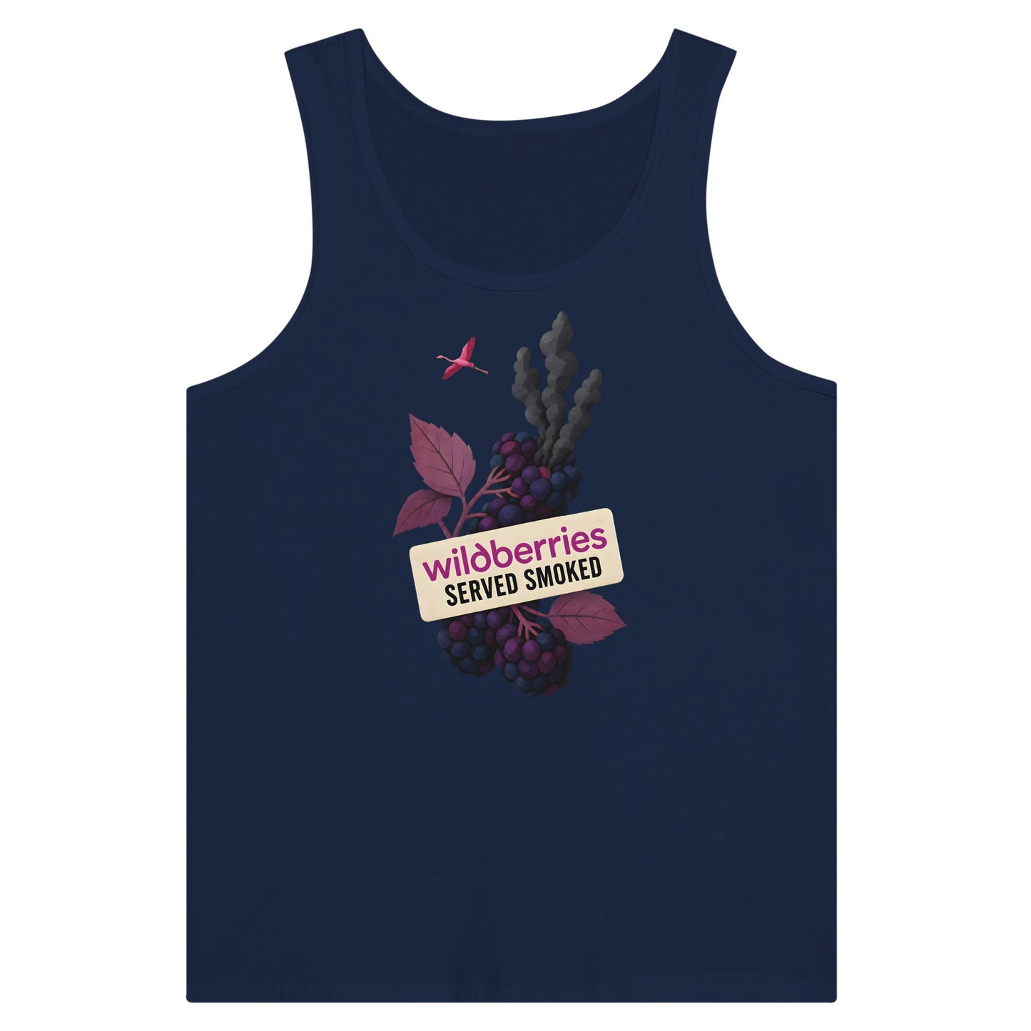 Wildberries, Served Smoked Premium Unisex Tank Top — product view 9