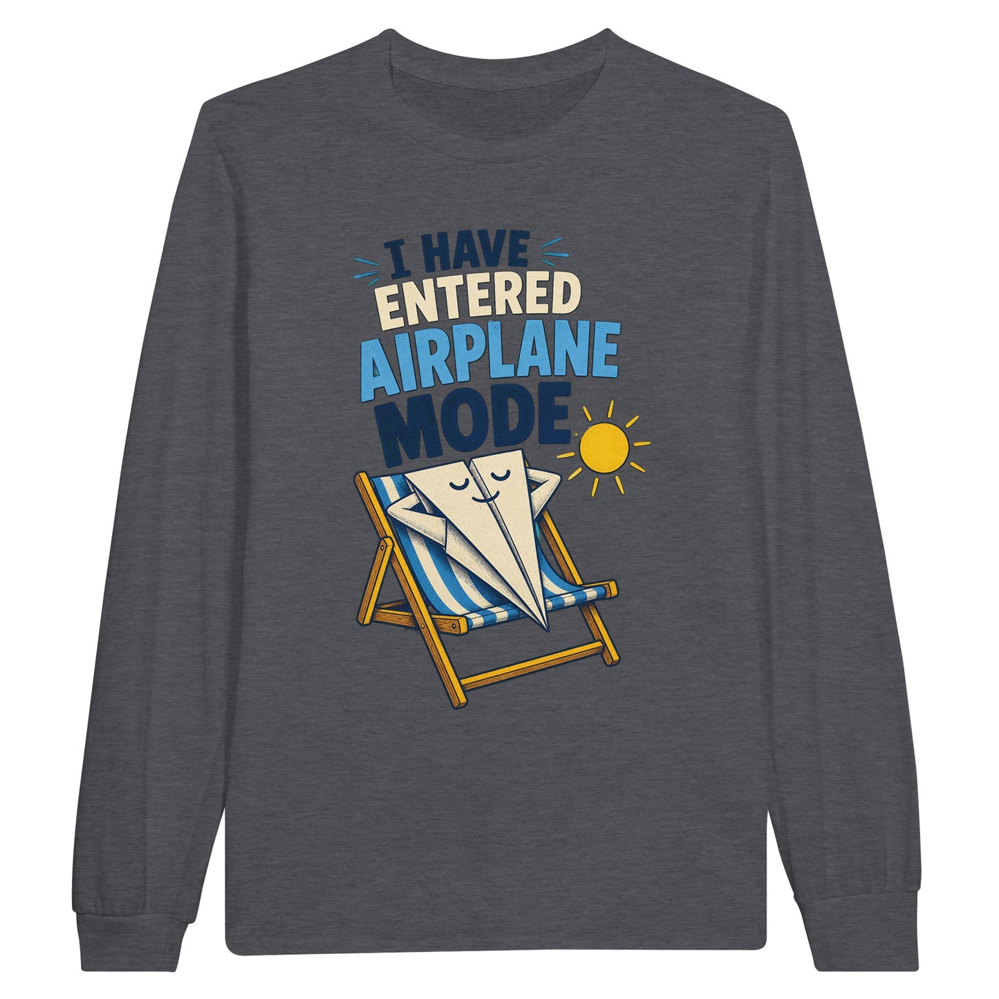 I Have Entered Airplane Mode Graphic Long-Sleeve T-shirt — product view 2
