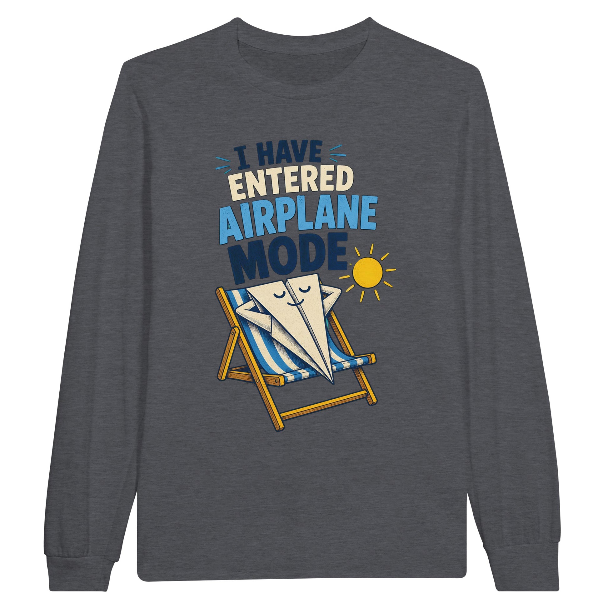 I Have Entered Airplane Mode Graphic Long-Sleeve T-shirt — product view 2